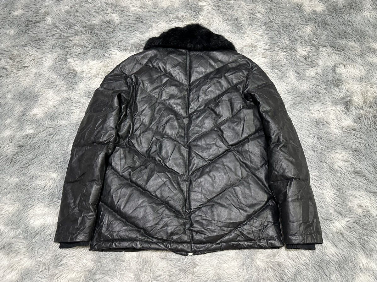 JACKROSE 🔥Y2K Archive Jackrose Fur Collar Pigskin Leather Down Jacket Size US L / EU 52-54 / 3 - 6 Thumbnail
