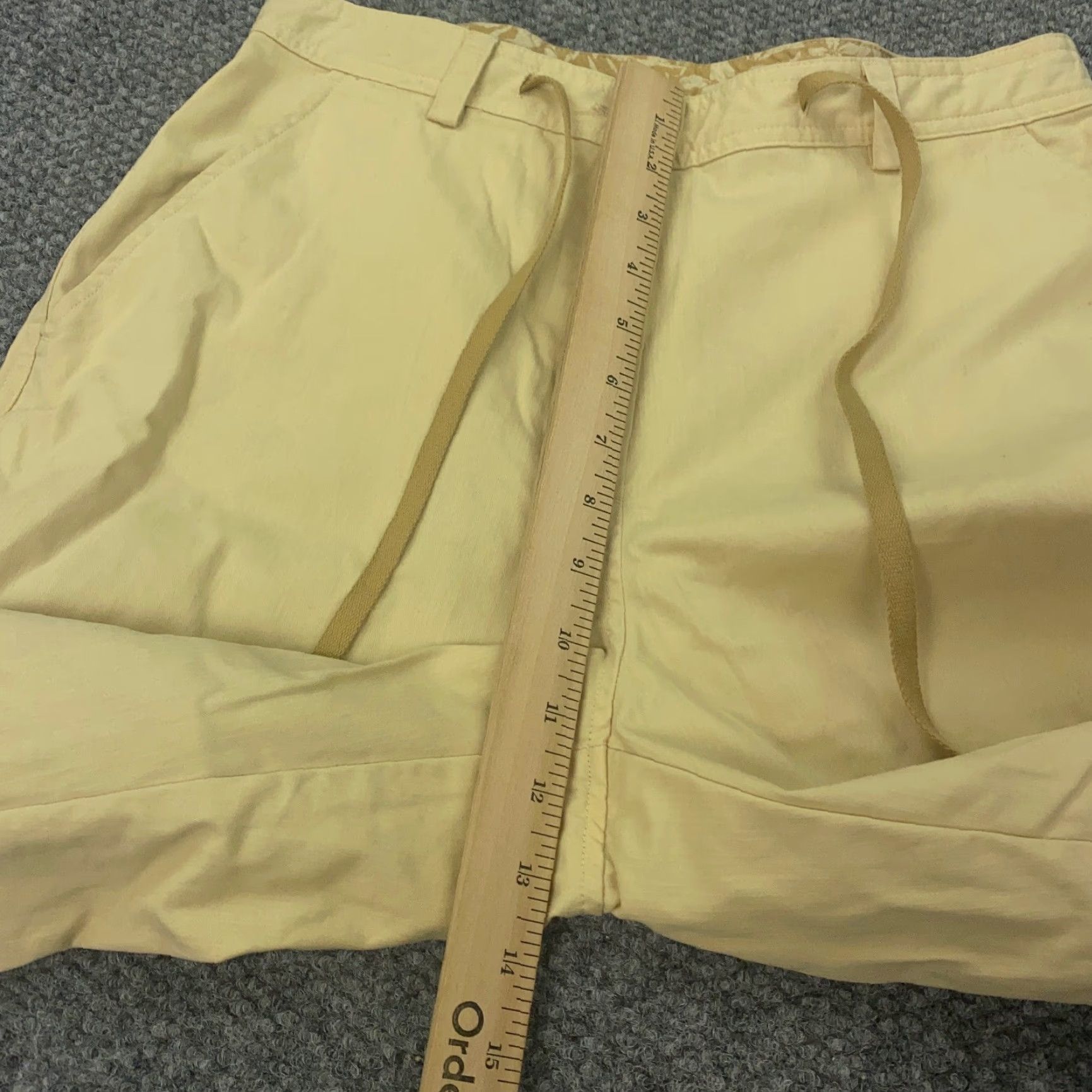 Vintage LL Bean Pants Womens Size 12 Beige Cropped Drawstring Size 30" / US 8 / IT 44 - 6 Thumbnail
