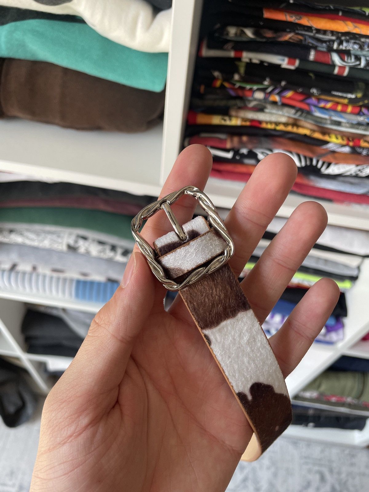 Vintage Vintage Avant Garde Belt Cow Rhinestones Japanese Y2K Hype Size ONE SIZE - 6 Thumbnail