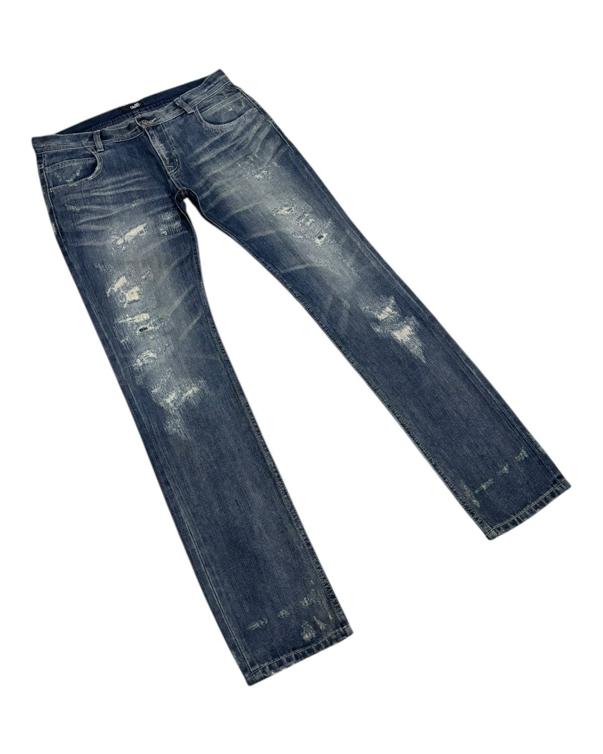 Japanese Brand × Undercover Distressed Denim Punk Glad News Japan Slim Fit Jeans Size US 33 - 7 Thumbnail