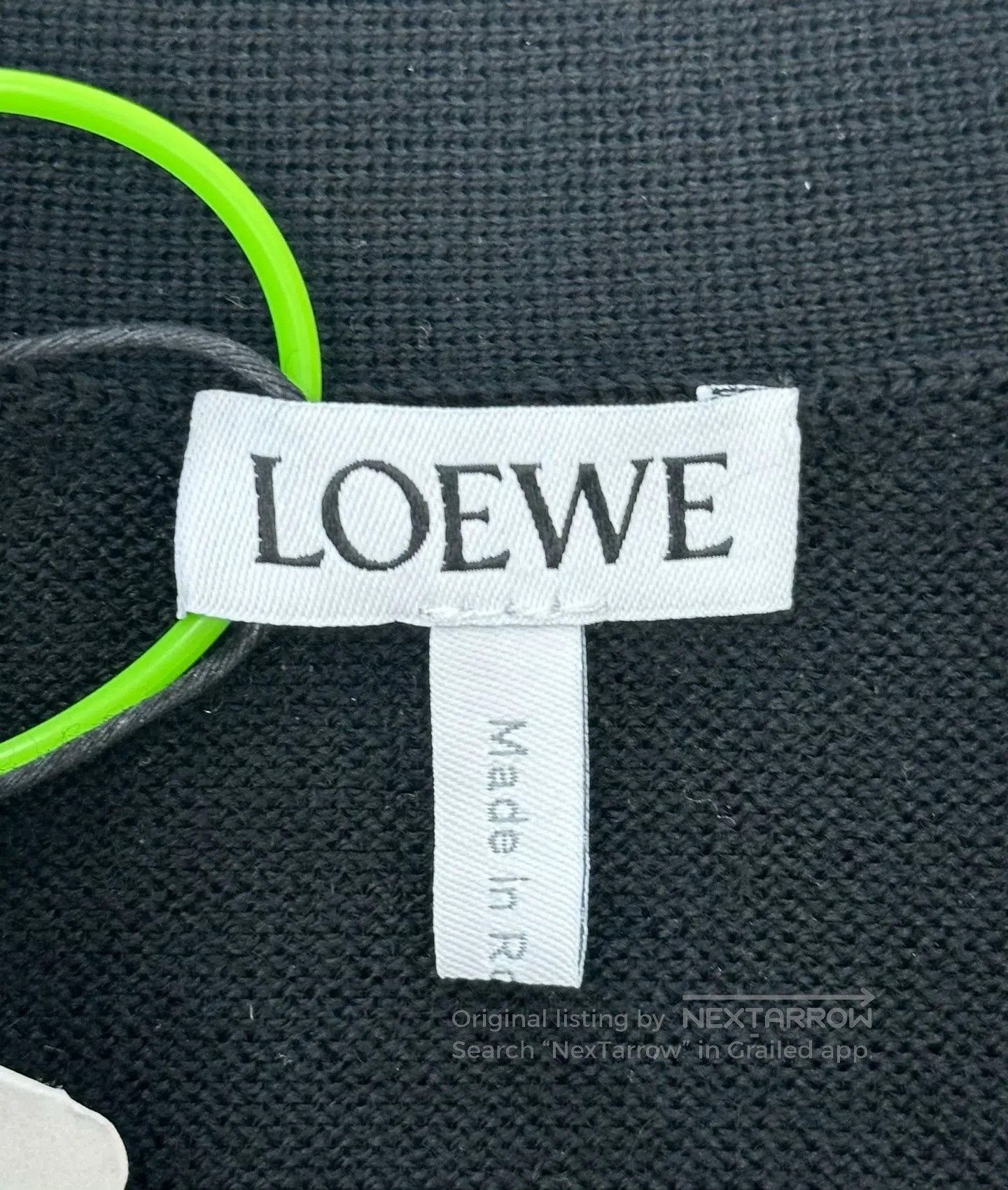 Loewe Loewe Black Logo Wool Knit Cardigan Jacket| Size S / US 4 / IT 40 - 4 Thumbnail