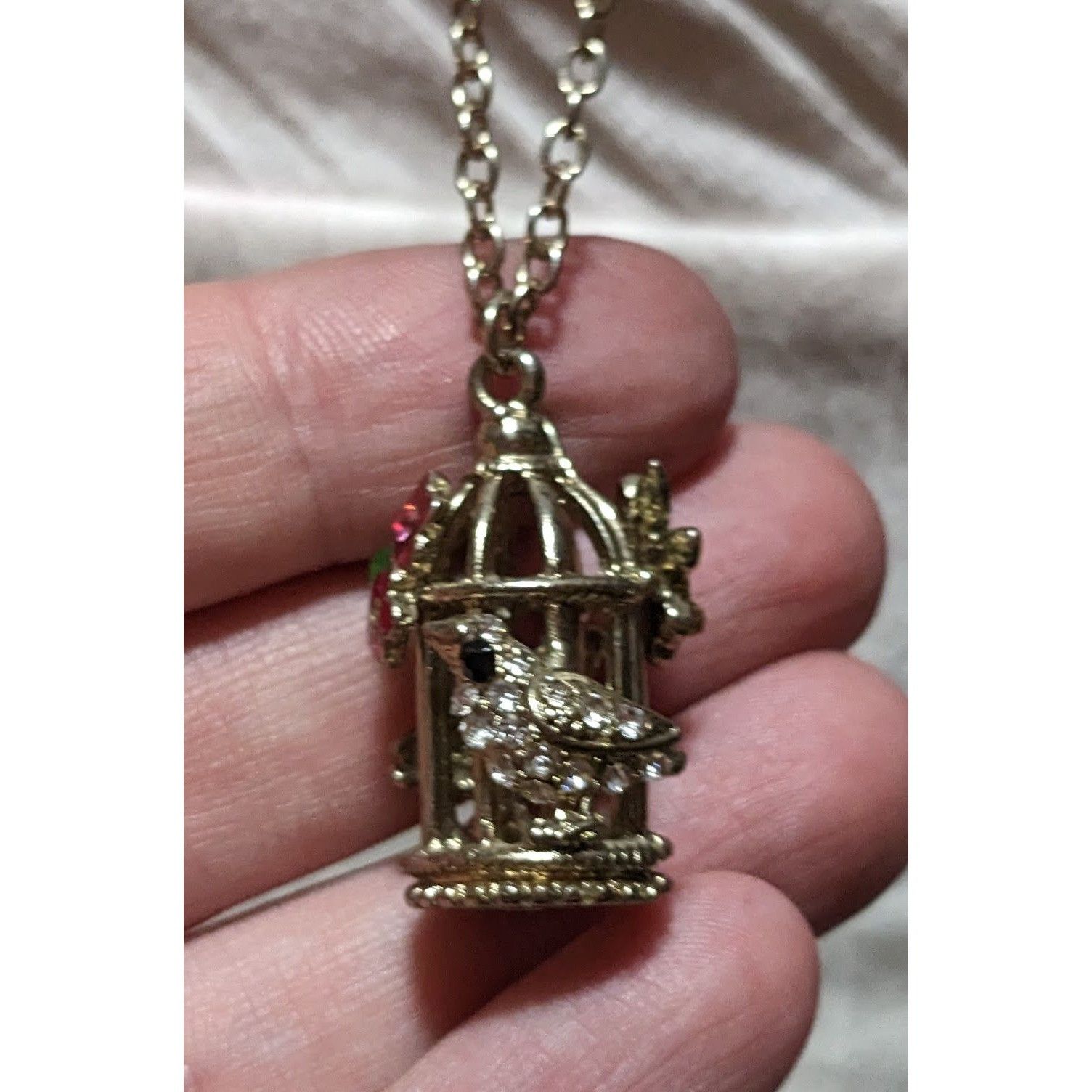 Other Cottagecore Gold Floral Birdcage Necklace Size ONE SIZE - 9 Thumbnail