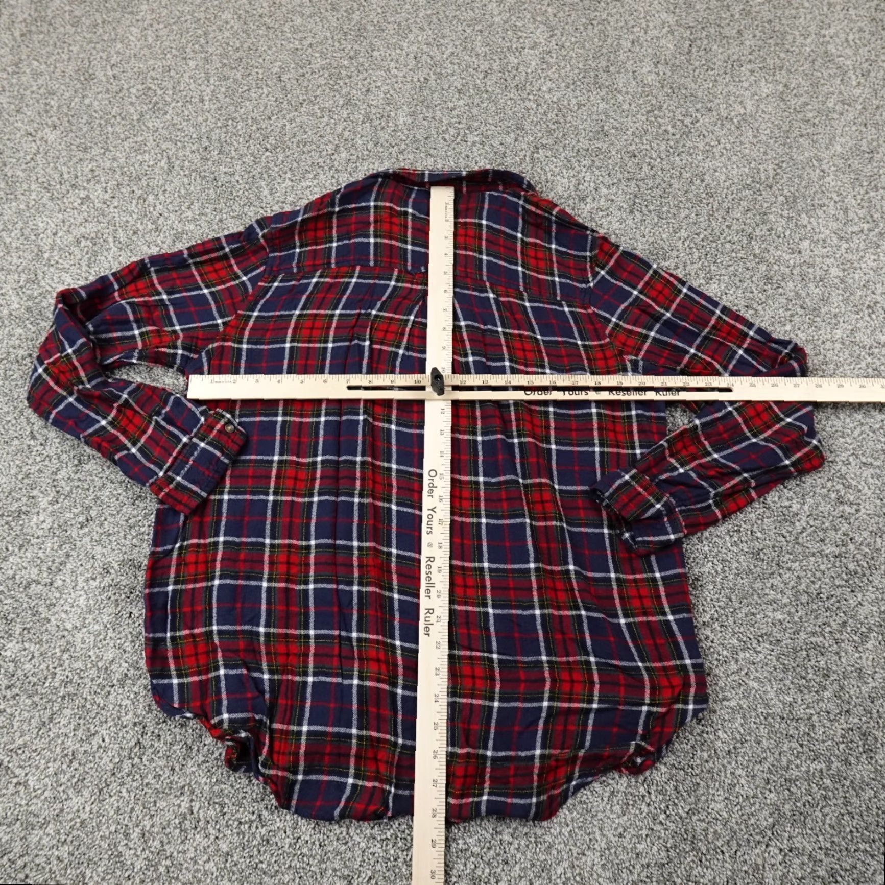 American Eagle Outfitters American Eagle Outfitters Shirt Womens XL Blue Red Flannel Button Up Long Sleeve Casual Travel Workwear Shirt Size XL / US 12-14 / IT 48-50 - 6 Thumbnail