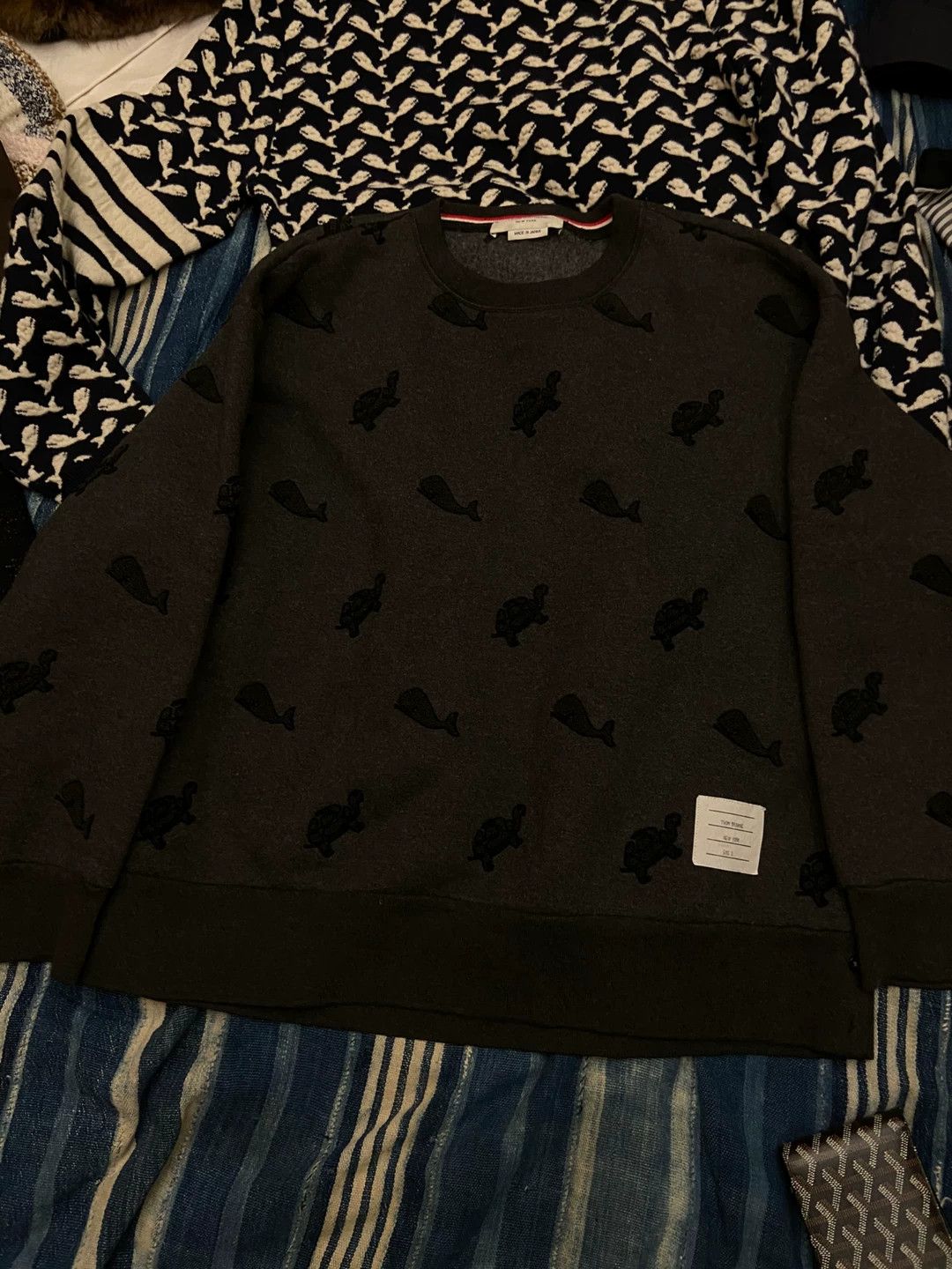 Thom Browne thom browne whale turtle embroidery sweatshirt Size US M / EU 48-50 / 2 - 1 Thumbnail