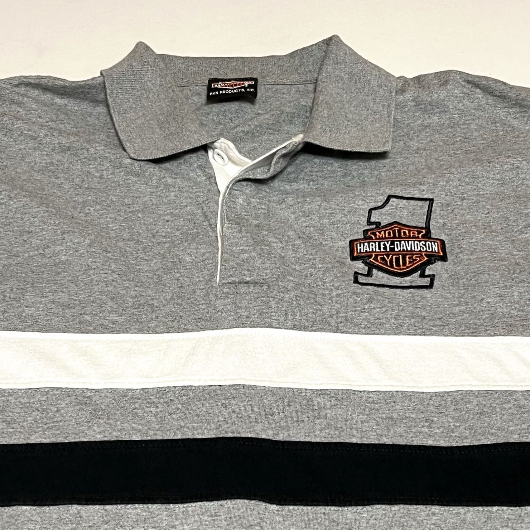 Harley Davidson Harley-Davidson Polo Shirt Mens Large Embroidered Gray 100% Cotton Casual Short Sleeve Shirt Size US L / EU 52-54 / 3 - 2 Thumbnail