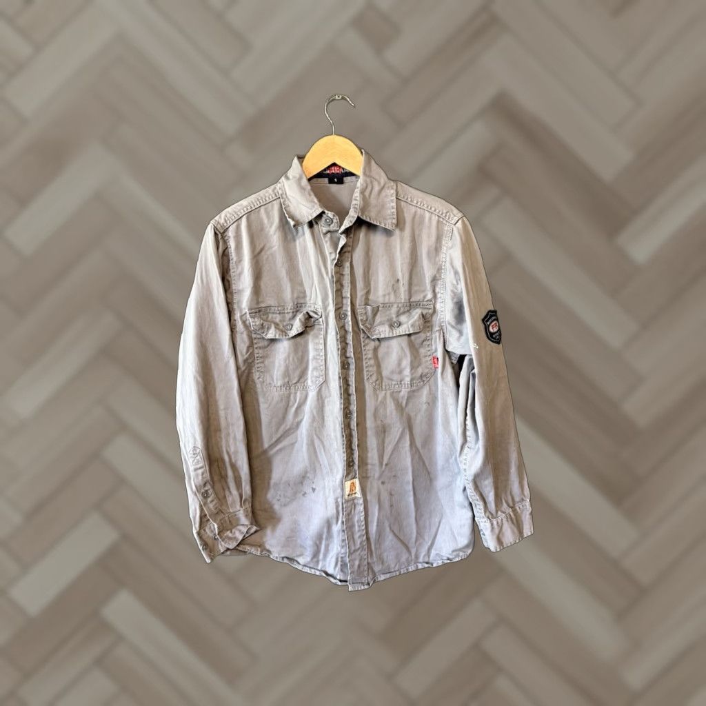 Vintage Bocomal Shirt Mens Gray Long Sleeve Button-Up Size S Size US S / EU 44-46 / 1 - 1 Thumbnail