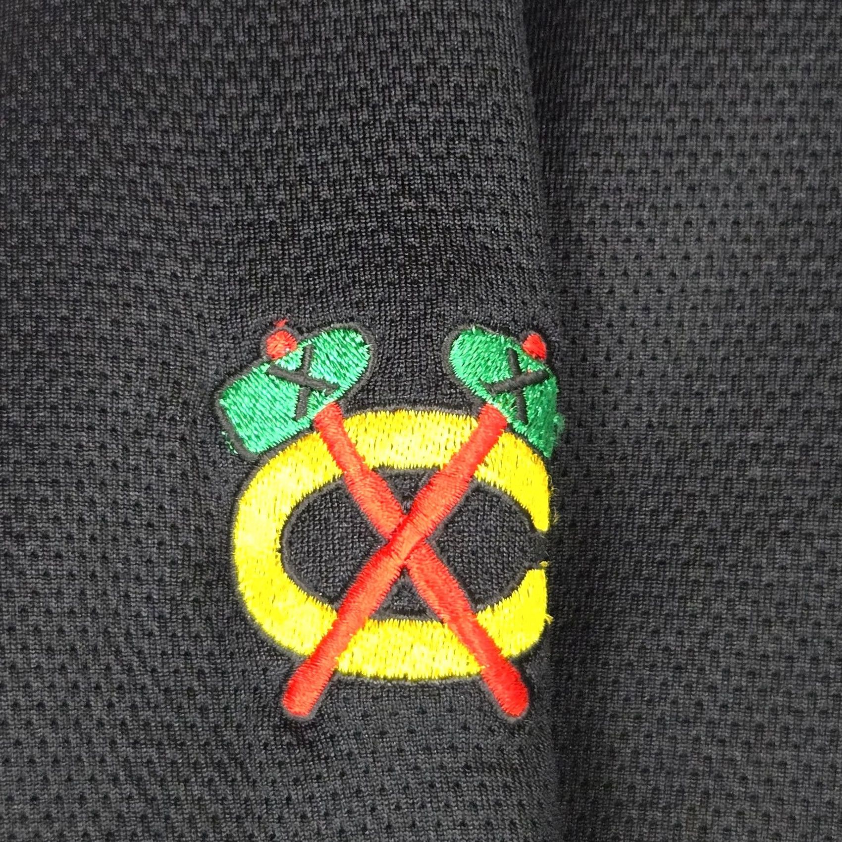 Nike NIKE GOLF x BLACKHAWKS Mens Large Thick Cotton/Poly Sweatshirt Pullover 1/4 Zip Size US L / EU 52-54 / 3 - 4 Thumbnail