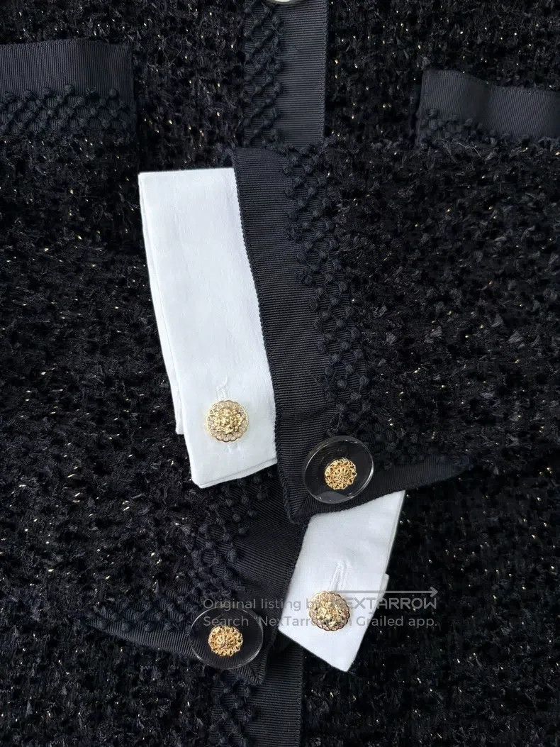 Chanel Chanel 17-year-old metropolitan series black glitter tweed Size US S / EU 44-46 / 1 - 4 Thumbnail