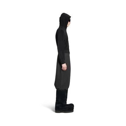 Balenciaga o1w1db10226 Activewear Baggy Sweatpants & Joggers in Black Size US 30 / EU 46 - 3 Thumbnail