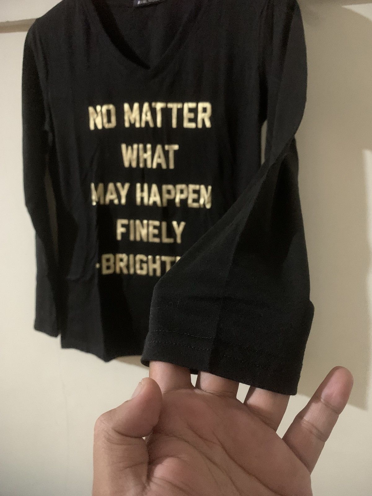 Japanese Brand Japanese AvailMode Poem LongSleeve quote tee Shirt Size US L / EU 52-54 / 3 - 3 Thumbnail