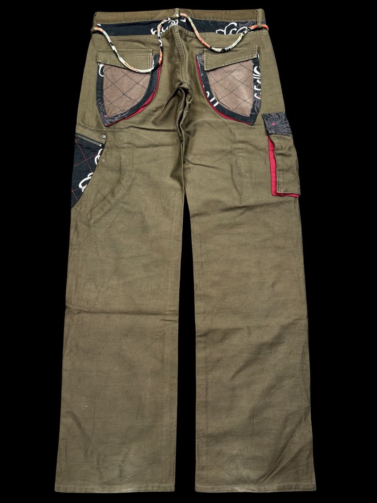 Japanese Brand 💥Artisanal💥GEMSTONE Japan Streetwear 3D Cargo Pant F727 Size US 32 / EU 48 - 2 Thumbnail