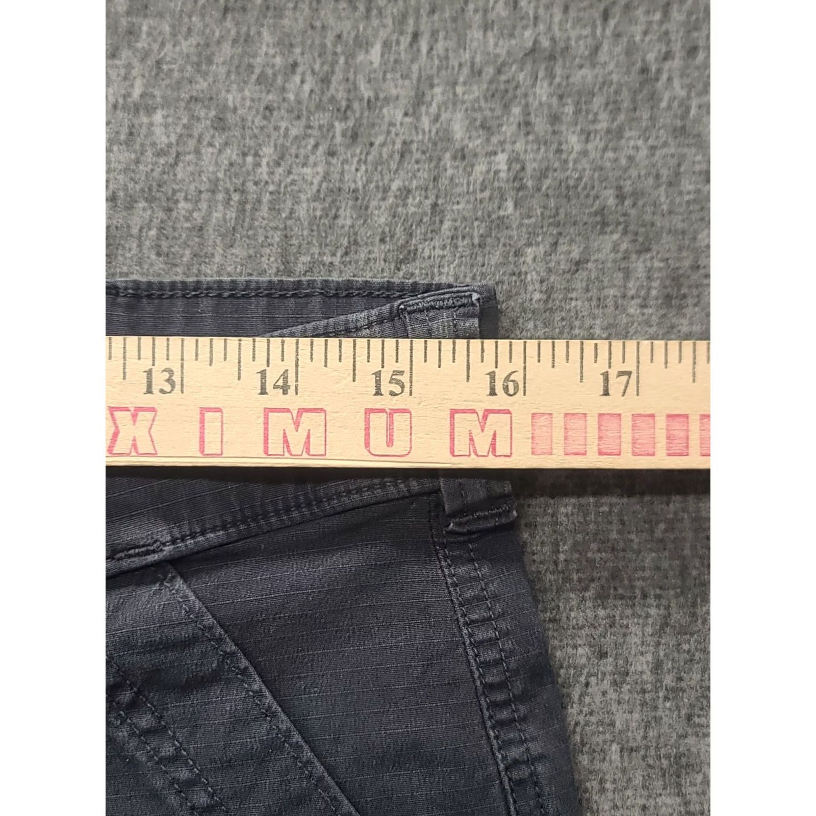 Vintage Duluth Regular Fit Pants Women's 12x28 Cargo Straight Rise High Inseam 28 in Gray Cotton Spandex Size 34" / US 12 / IT 48 - 5 Thumbnail