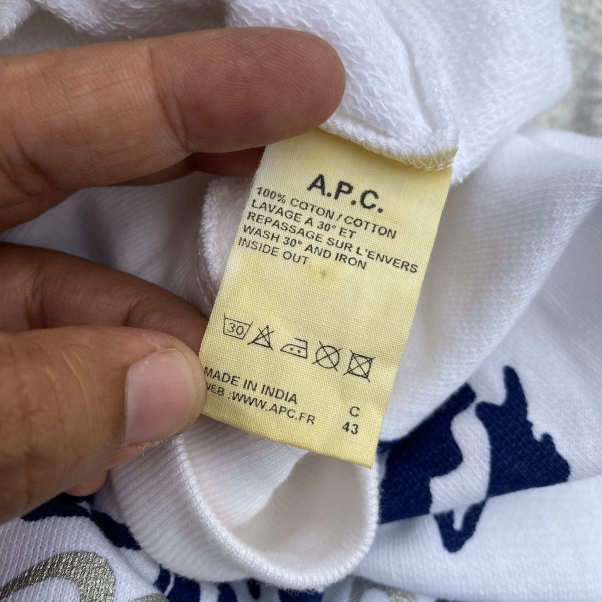 A.P.C. × Designer Vintage APC Hoodies Sweatshirt. #E6 Size US S / EU 44-46 / 1 - 6 Thumbnail