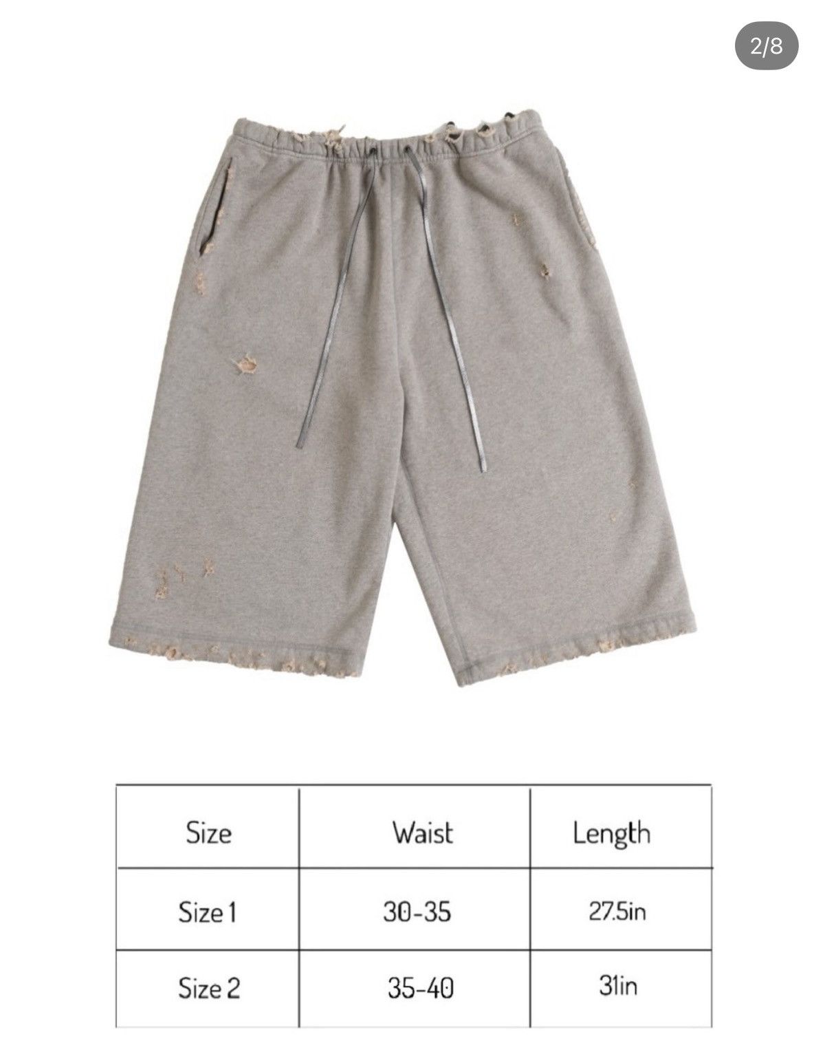 Other UNDS heather grey sweatshort capris Size US 32 / EU 48 - 4 Thumbnail