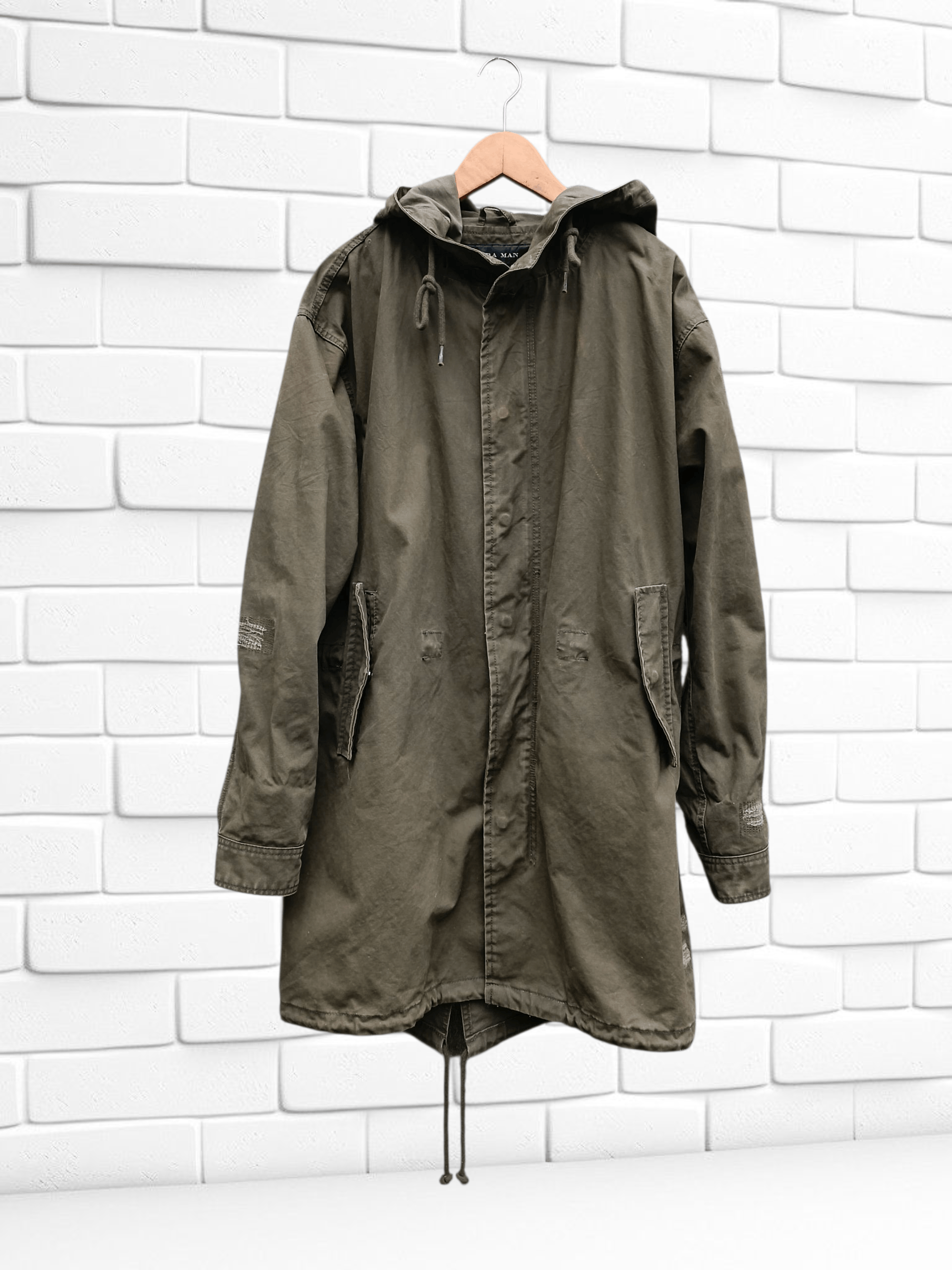 Zara Zara Distressed High Quality Parka Mod M51 Military Style Size US M / EU 48-50 / 2 - 1 Thumbnail