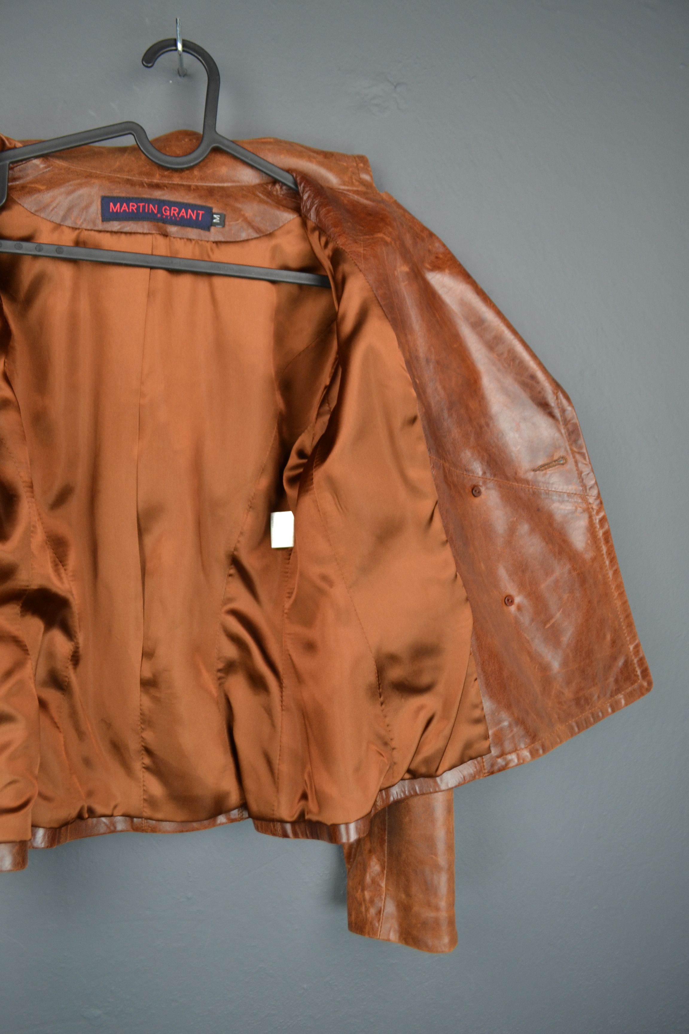 Other Martin Grant Paris M size Brown Leather Jacket Women’s Size M / US 6-8 / IT 42-44 - 12 Thumbnail