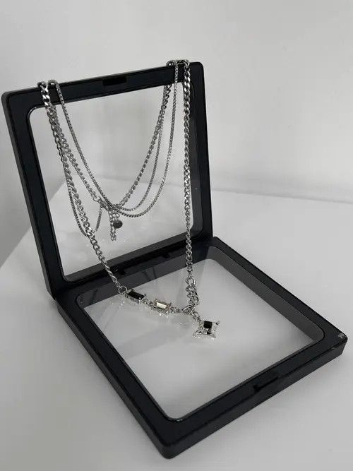 Jewelry Layered Silver Necklace Set Size ONE SIZE - 4 Thumbnail