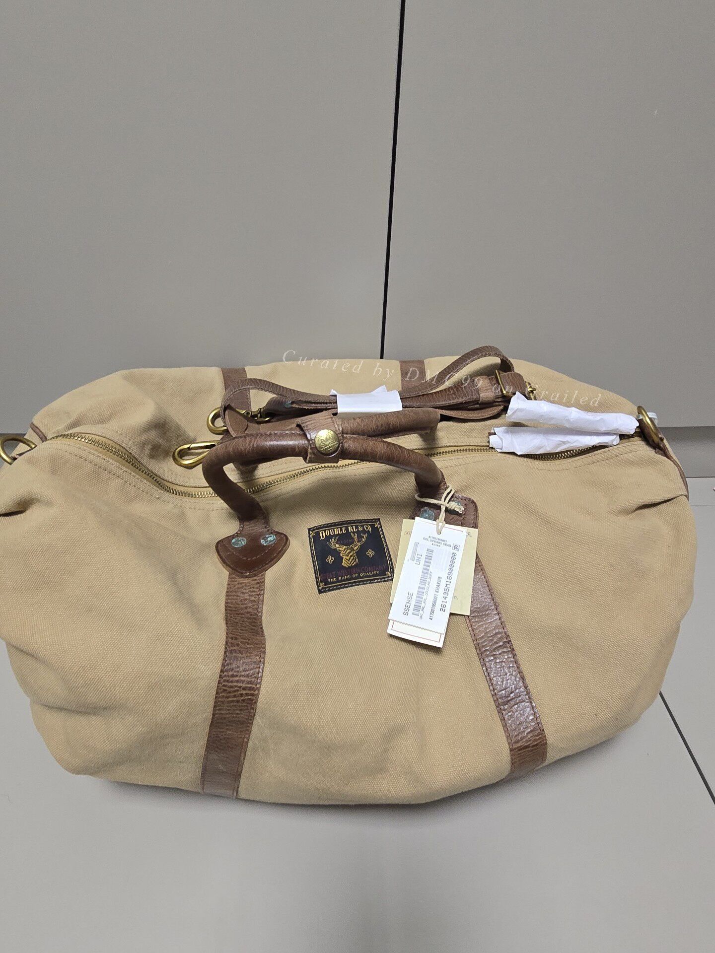 RRL Ralph Lauren DOUBLE RL RALPH LAUREN CANVAS DENIM BRIEFCASE