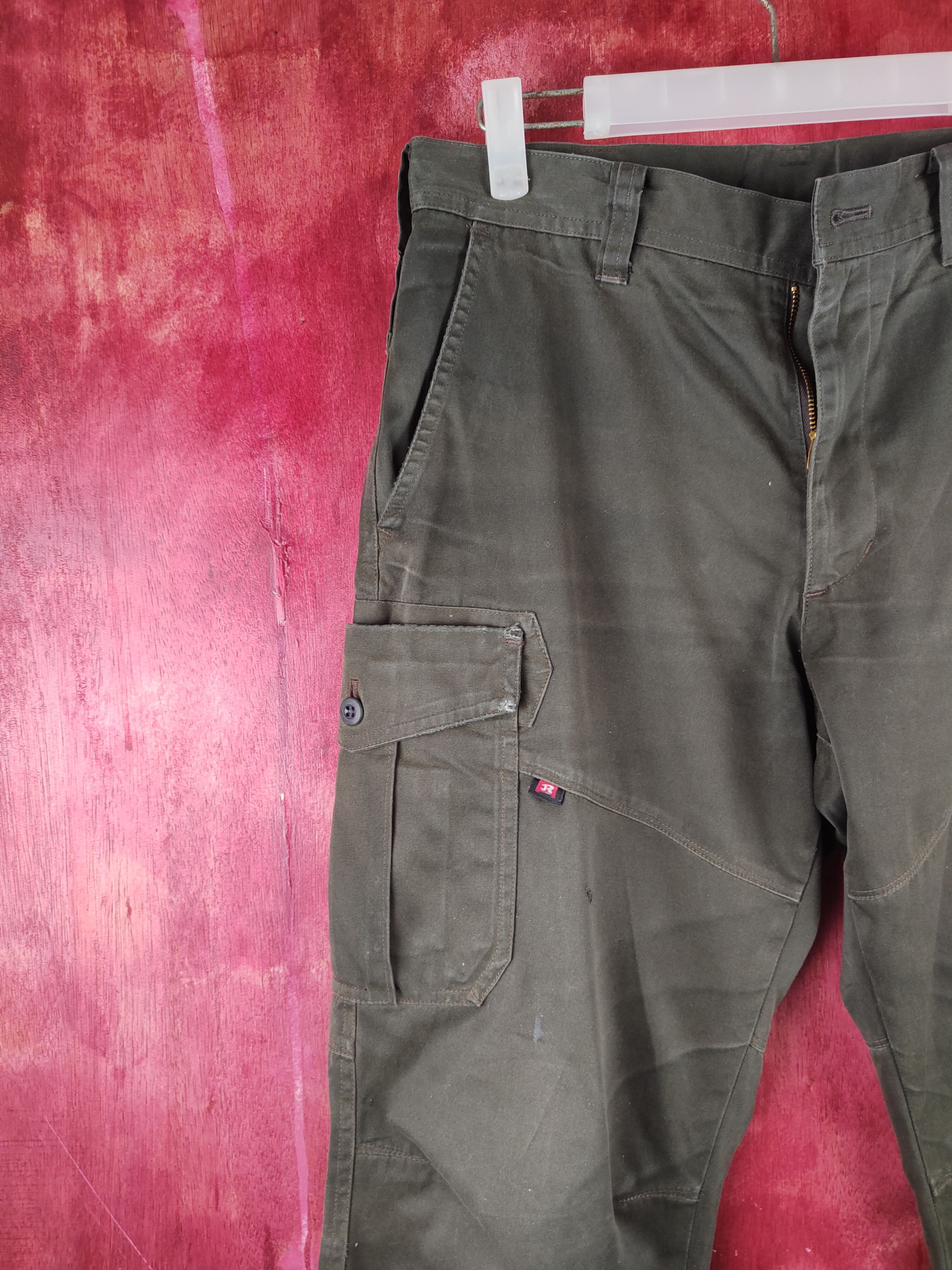 Japanese Brand Burtle Dark Brown Multipocket Cargo Pants N#S48 Size US 30 / EU 46 - 4 Thumbnail