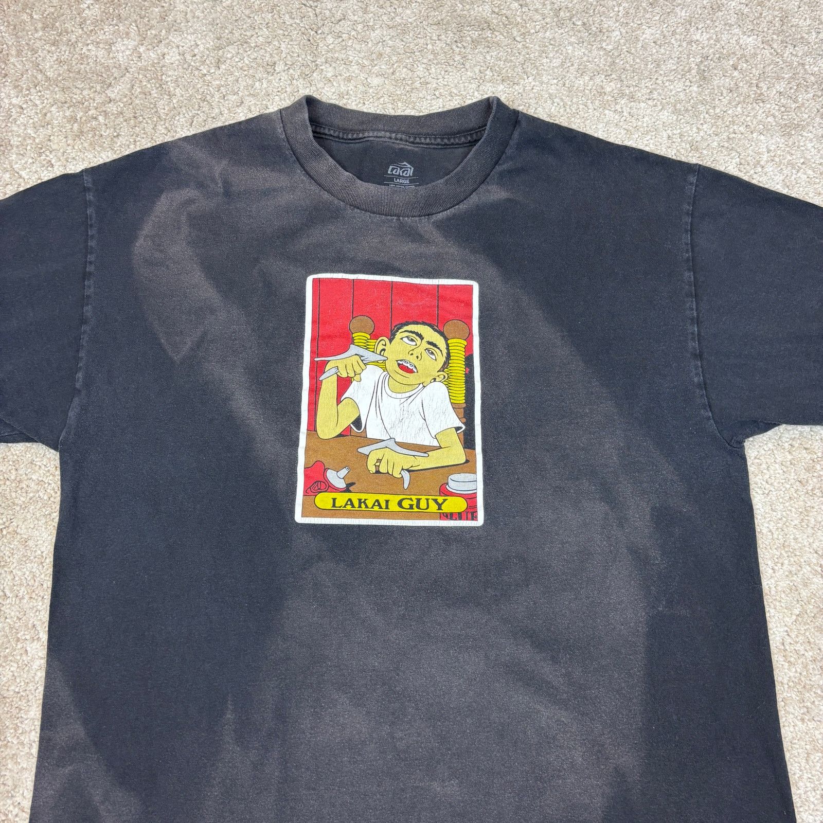 Lakai Lakai Skate Lakai Guy Graphic Faded T Shirt Men's Large Y2K Size US L / EU 52-54 / 3 - 2 Thumbnail