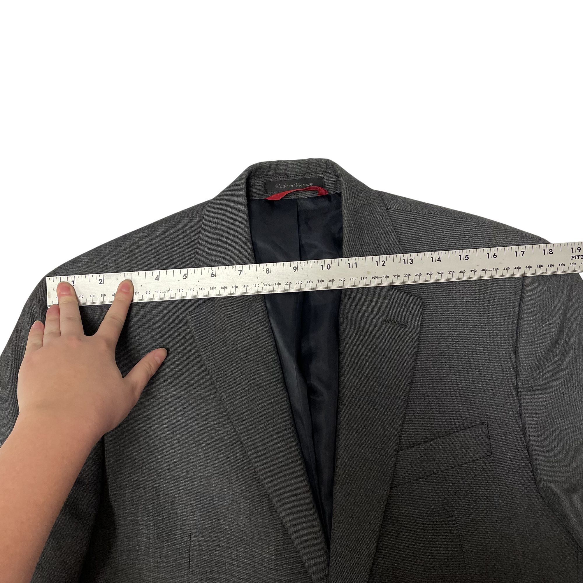 Chaps Ralph Lauren Chaps Ralph Lauren Charcoal Sport Coat MODERN Slim Jacket Size 38S - 10 Thumbnail
