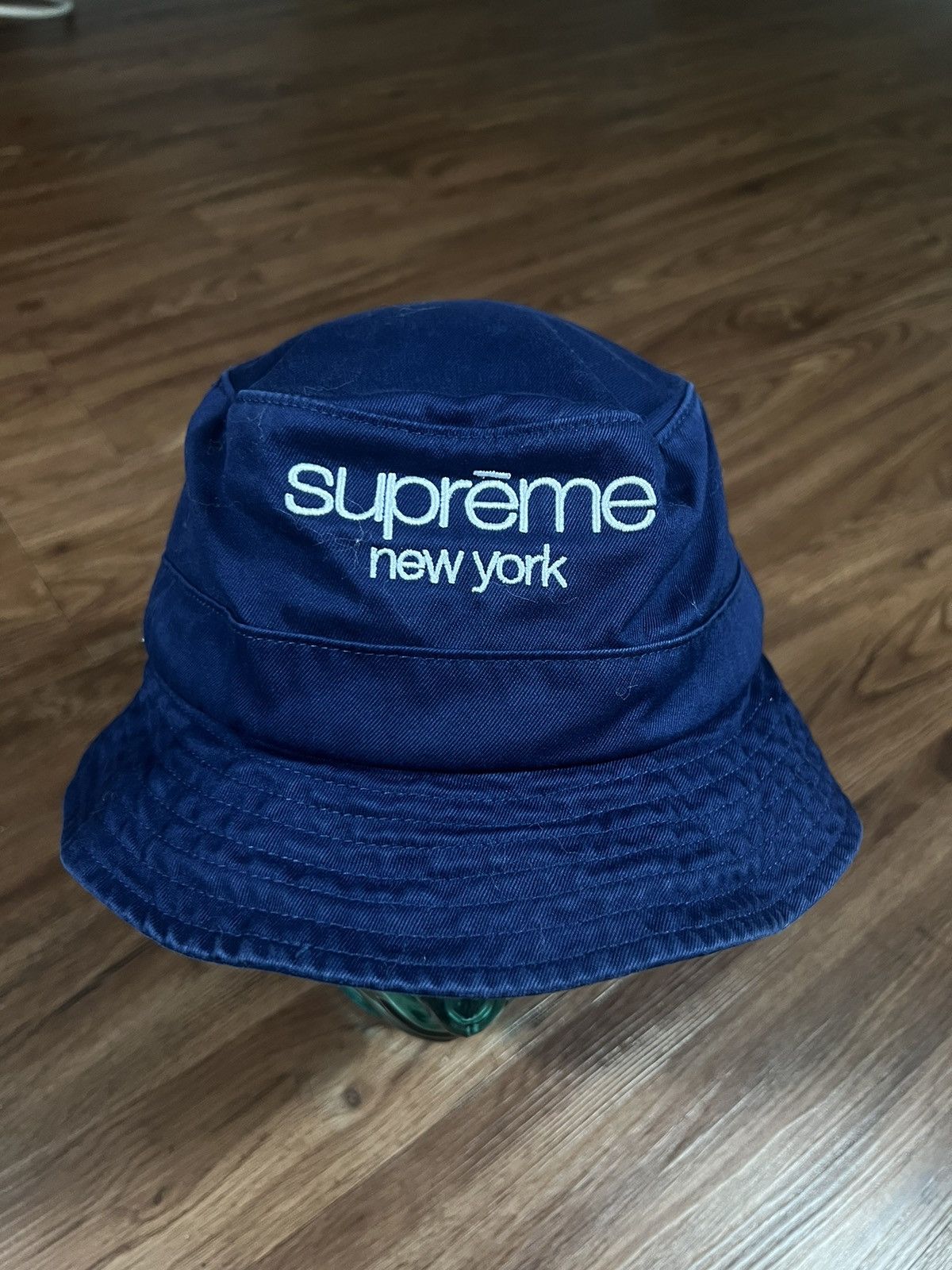 Supreme Chino Twill Crusher Hat Navy M/L