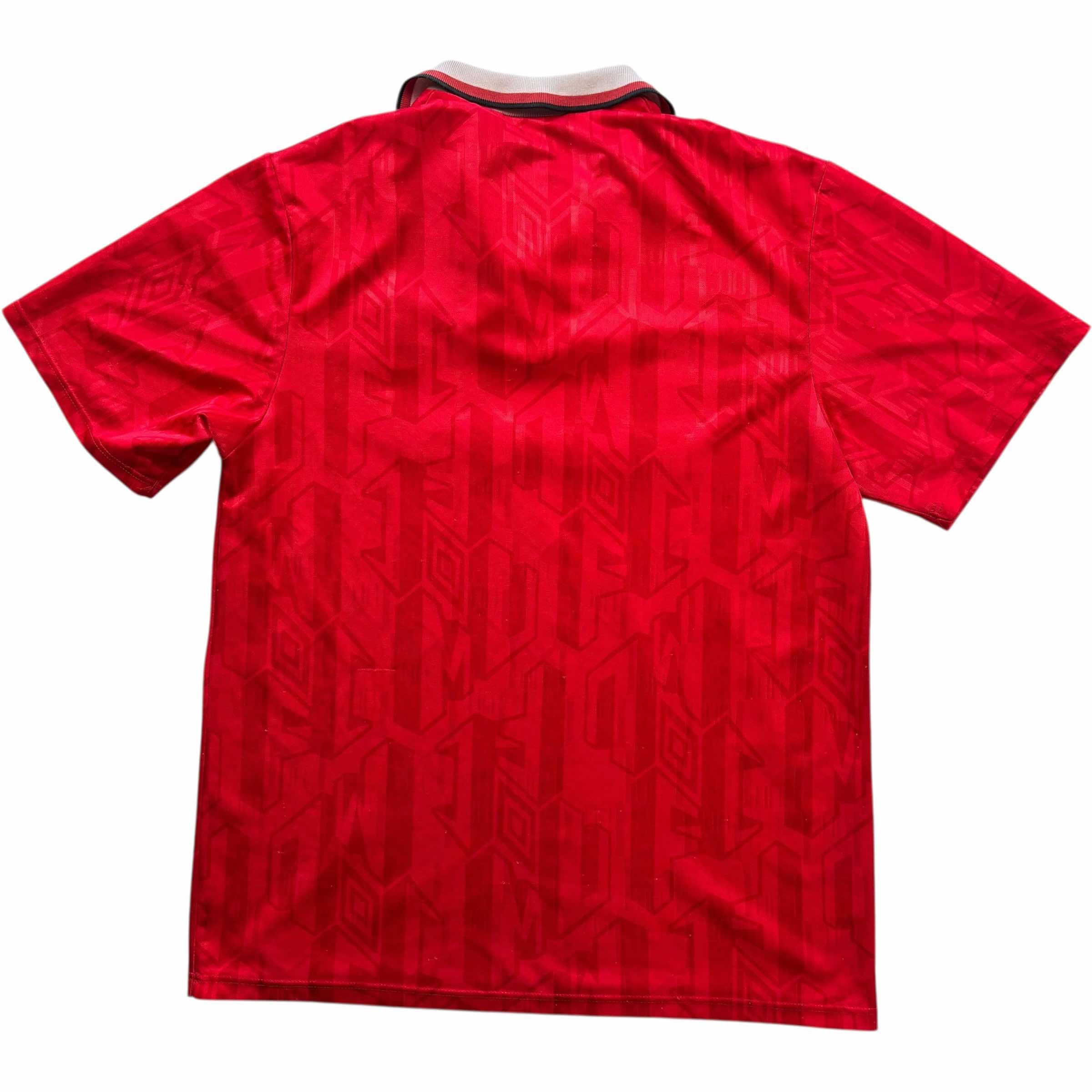 Umbro Manchester United 1992-94 Umbro home football jersey size L Size US L / EU 52-54 / 3 - 2 Thumbnail