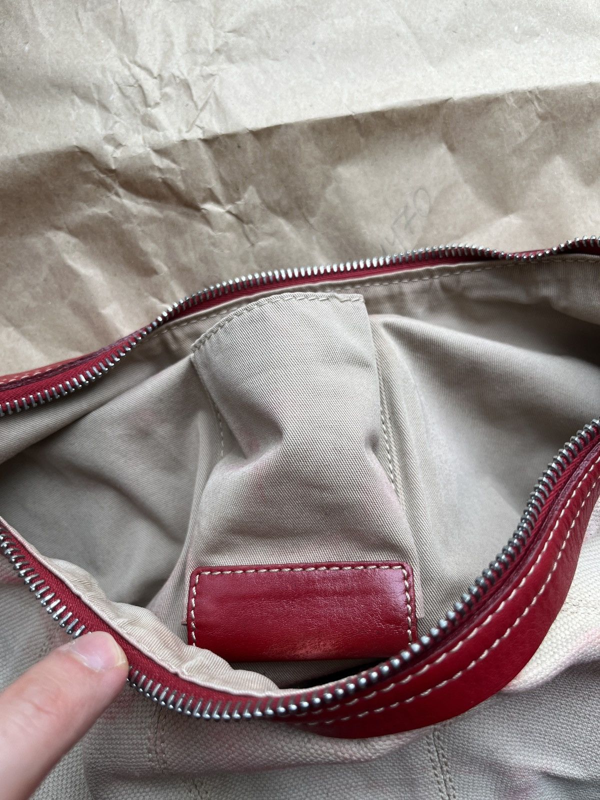 Bally BALLY Canvas Leather Hobo Bag Size ONE SIZE - 20 Thumbnail