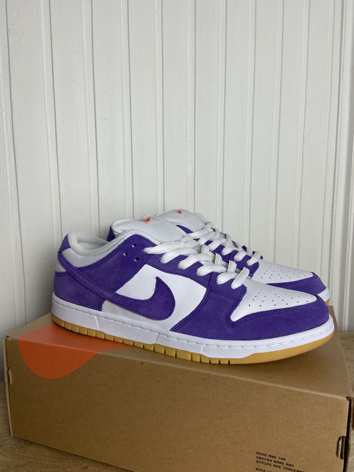 Nike New Nike SB Dunk Low Pro Orange Label Purple size 11US Size US 11 / EU 44 - 4 Thumbnail