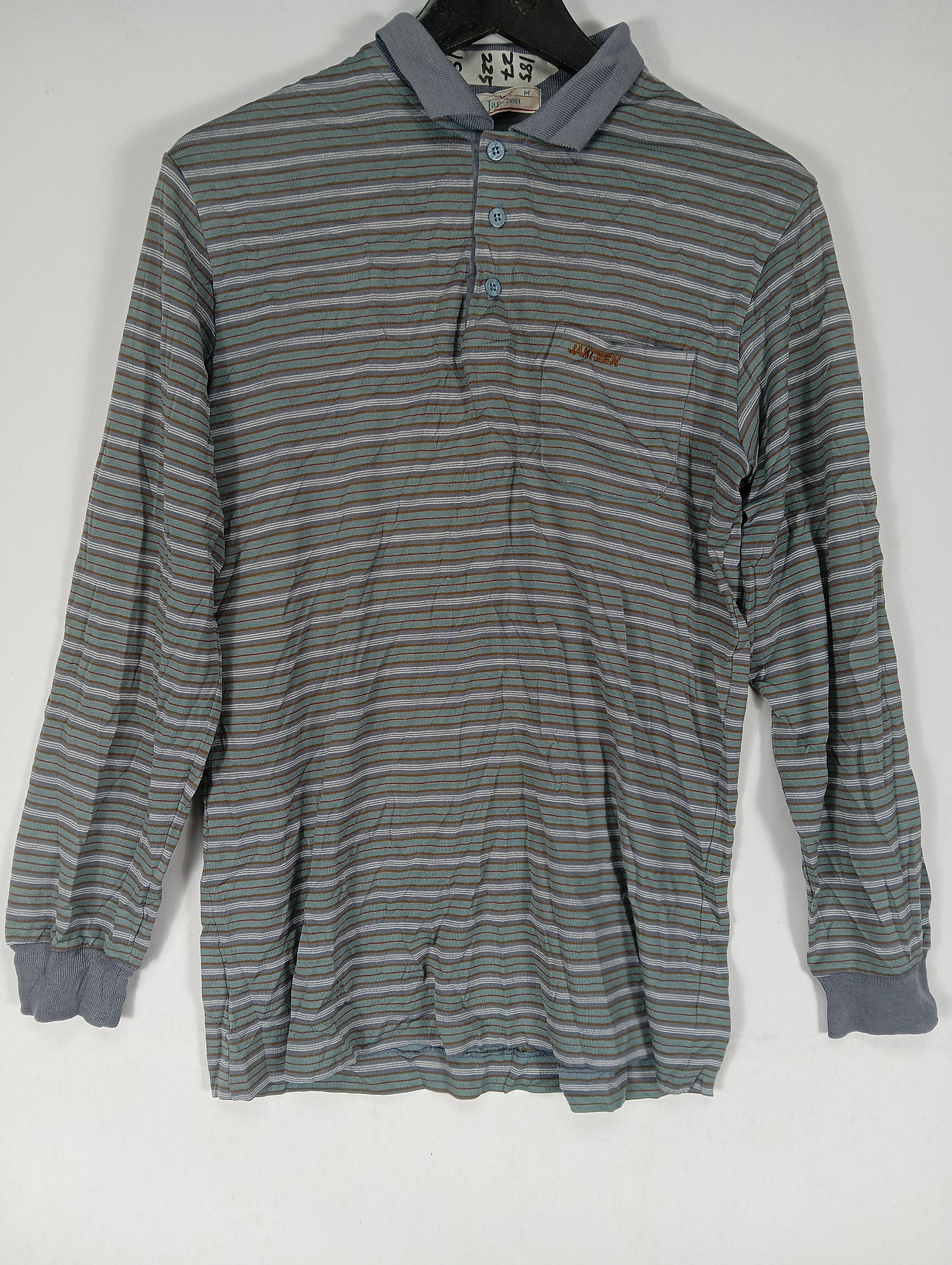 Jantzen × Vintage JANTZEN LONG SLEEVE VINTAGE TEE COLAR DISTRESSED Size US S / EU 44-46 / 1 - 2 Thumbnail