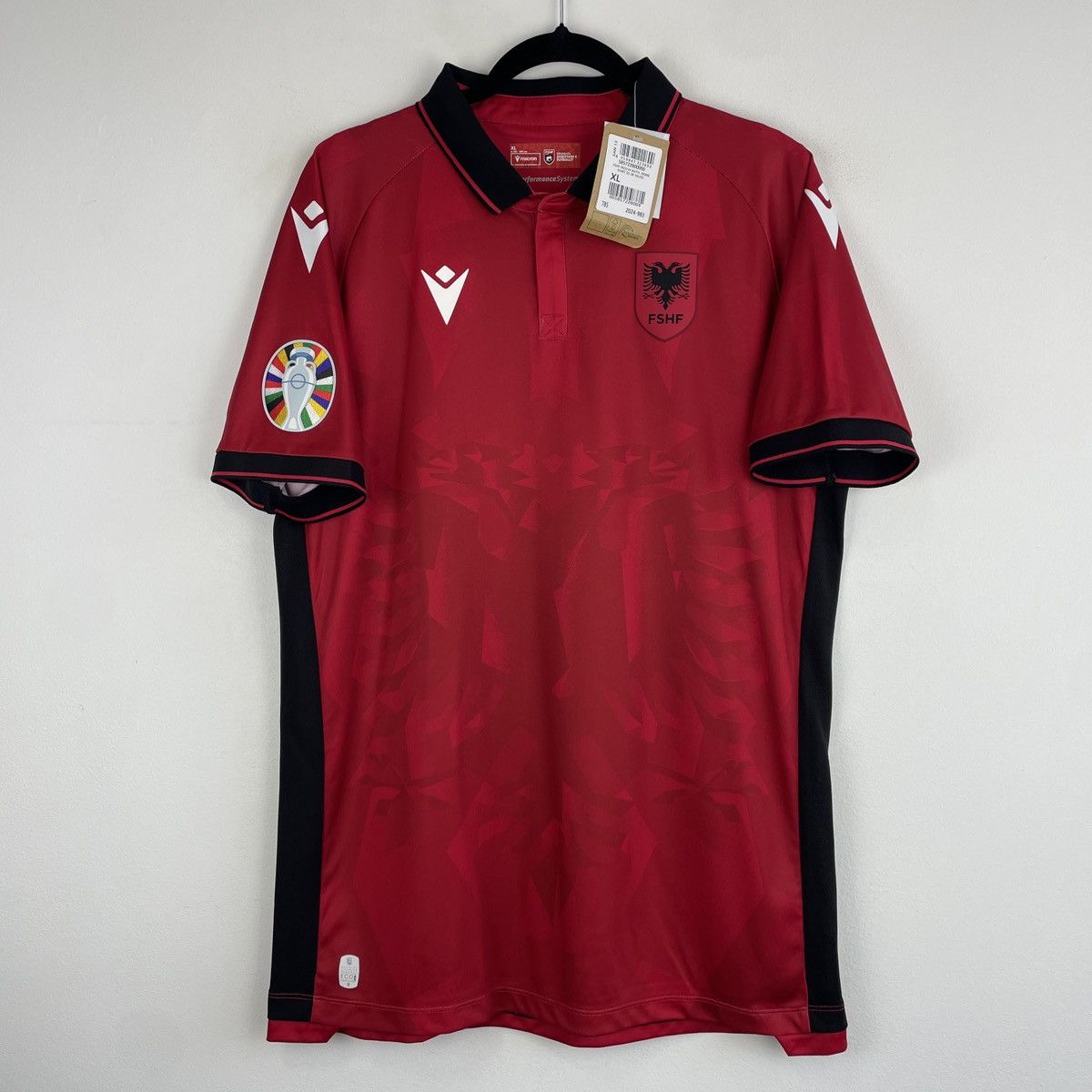 Albania Authentic Home Jersey Shirt Men Euro 2024 size XL