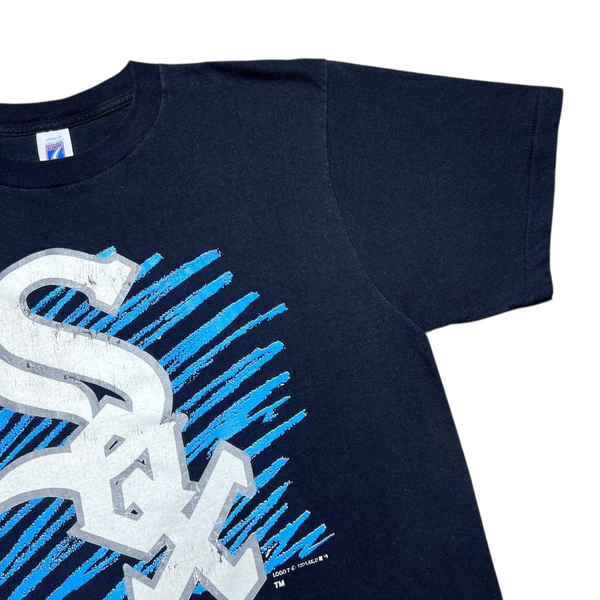 Logo 7 Vintage 1991 MLB Chicago White Sox Logo 7 Graphic T-Shirt Size US L / EU 52-54 / 3 - 7 Thumbnail