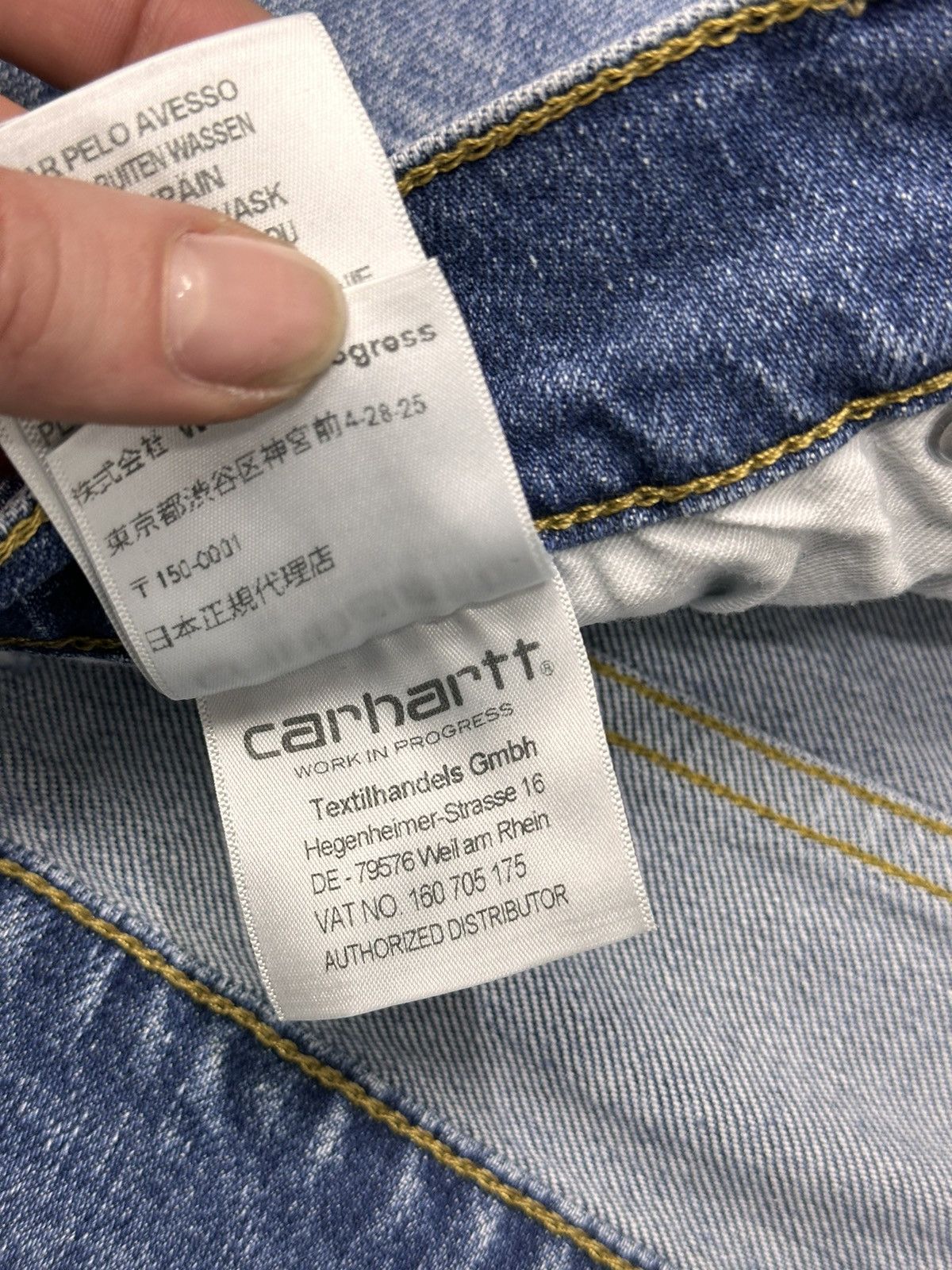 Carhartt Carhartt Blue Slim Denim Pants Excellent Condition Size 30 Size US 30 / EU 46 - 8 Thumbnail
