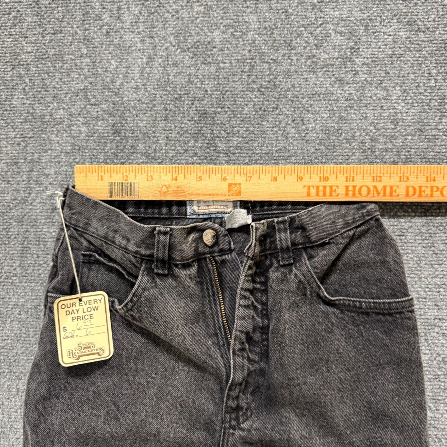 Vintage VINTAGE BonJour Pants Women's Size 8 Bootcut Black 100% Cotton Made In USA Paper Tag Womens Size 30" / US 8 / IT 44 - 4 Thumbnail