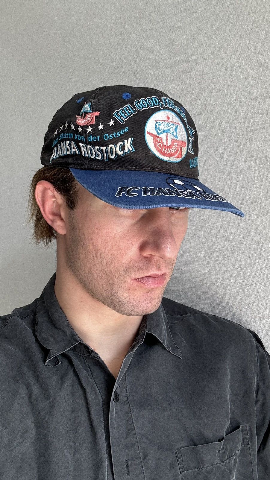 Vintage FC HANSA ROATOCK Vintage Snapback Cap Size ONE SIZE - 8 Thumbnail
