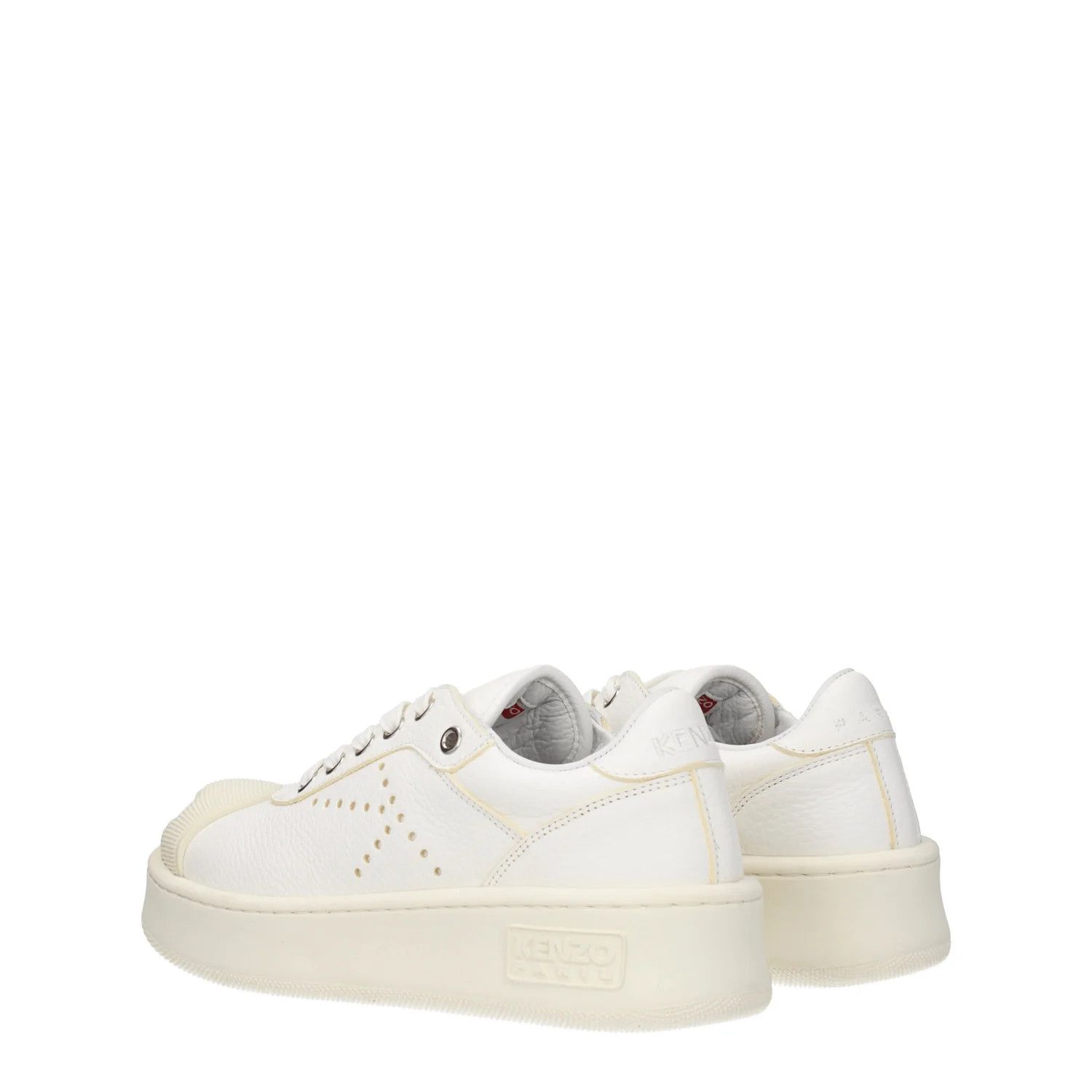 Kenzo ob1o1e1124 Leather Sneakers in White Size US 6 / IT 36 - 4 Thumbnail