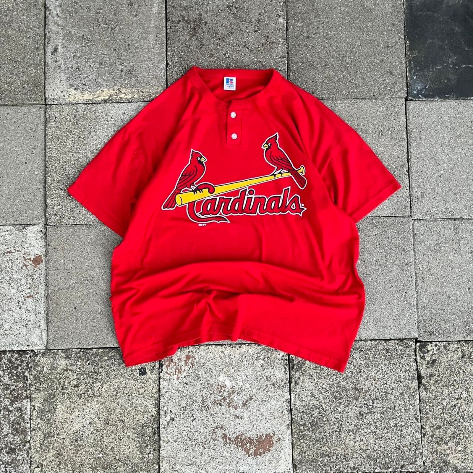 Russell Athletic Cardinals Russell Athletic Red Henley NFL Songbird Graphic Size US XL / EU 56 / 4 - 2 Thumbnail