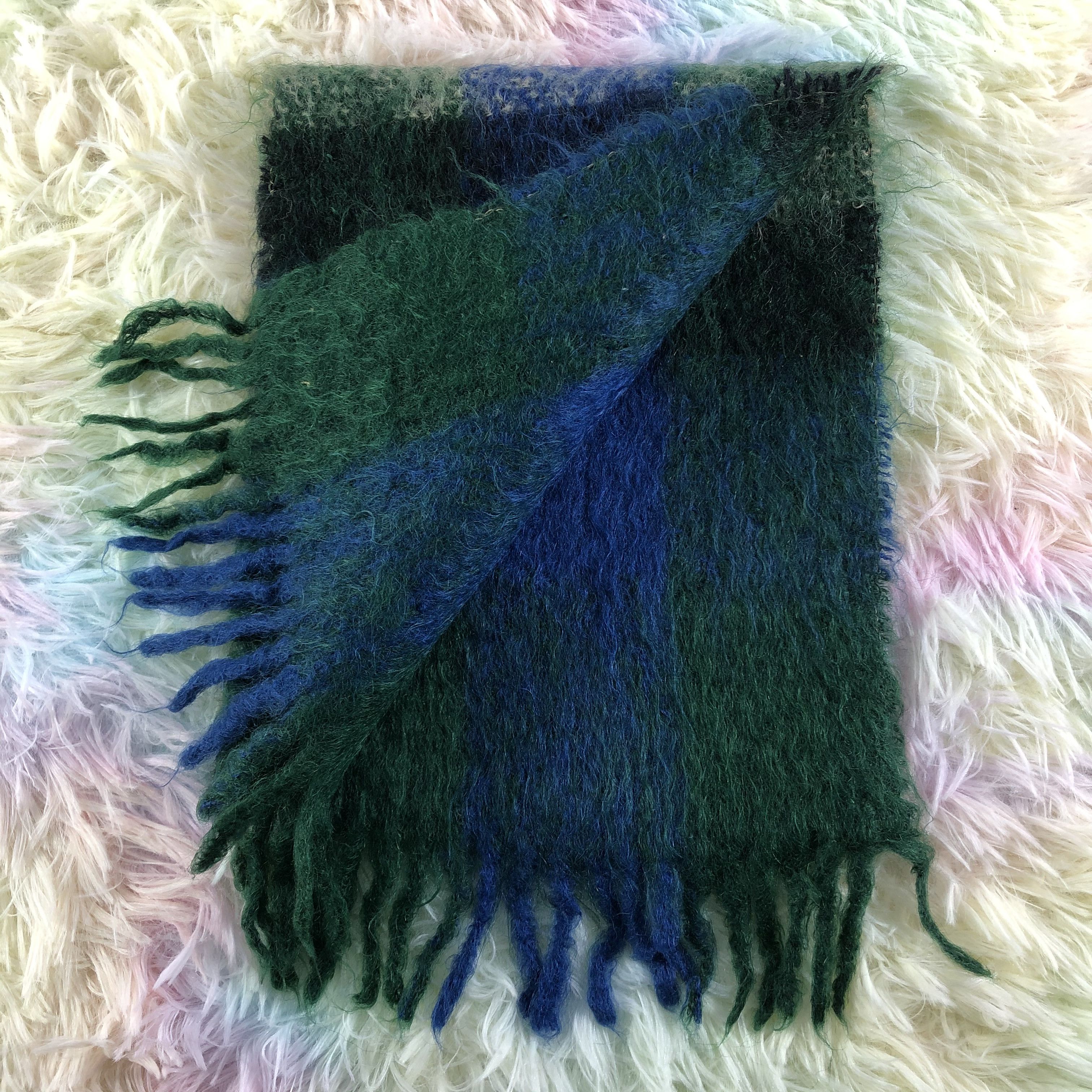Vintage Mohair Scarf / Muffler / Neckwear - KM289 Size ONE SIZE - 4 Thumbnail