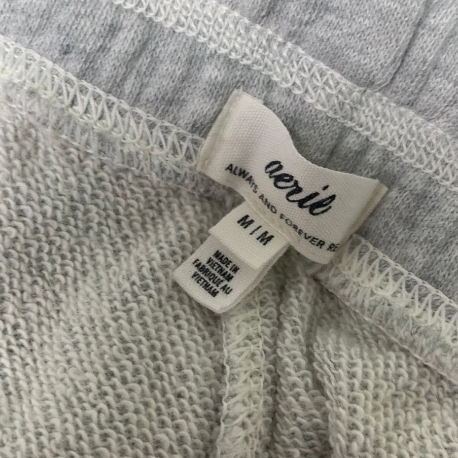 American Eagle Outfitters New Aerie Medium Waist Heathered Gray Jogger Sweatpants Size 30" / US 8 / IT 44 - 4 Thumbnail
