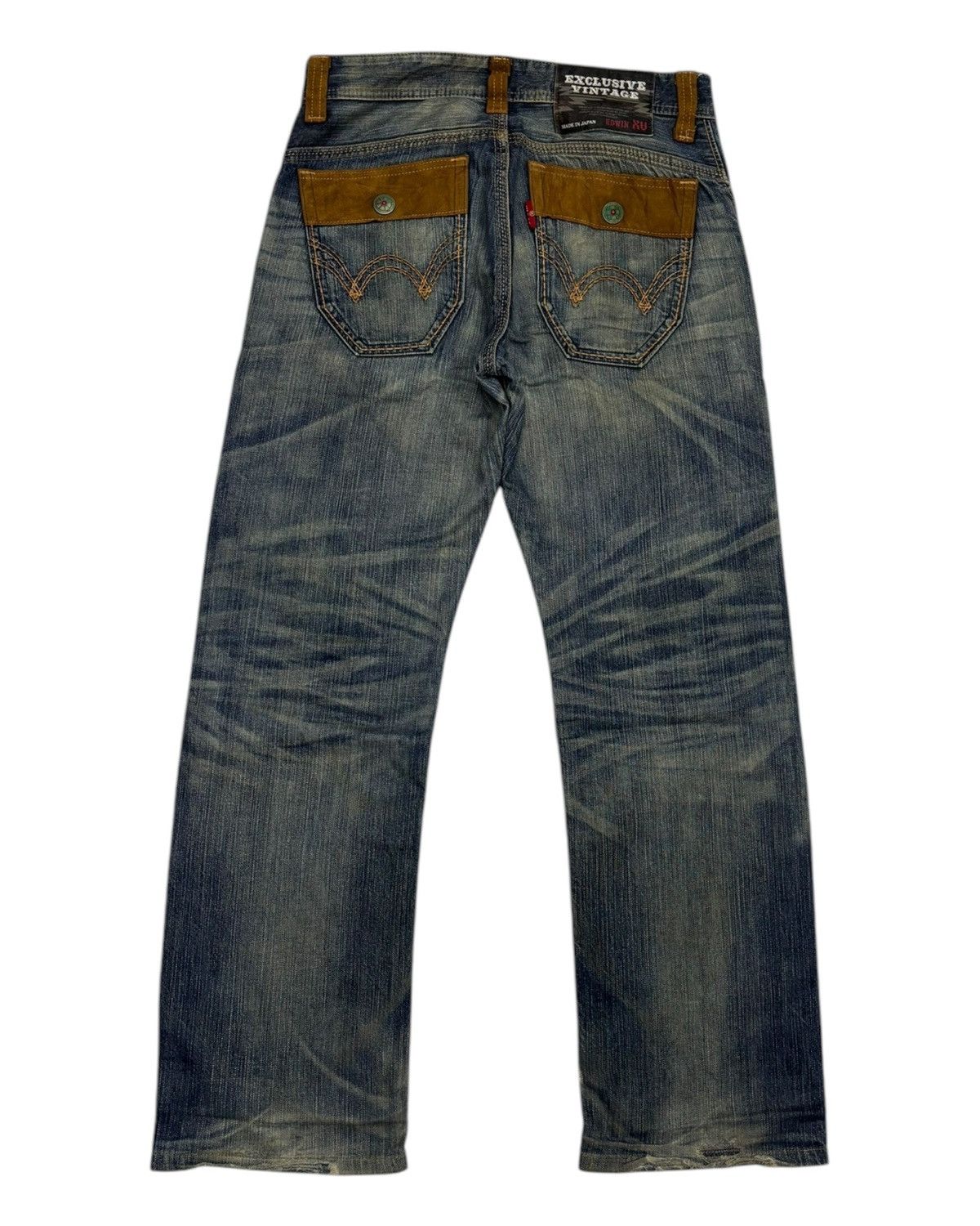 14th Addiction × Edwin × KMRii 🔥EDWIN BAGGY MUD WASH DISTRESSED RUSTY DENIM JEANS Size US 32 / EU 48 - 9 Thumbnail