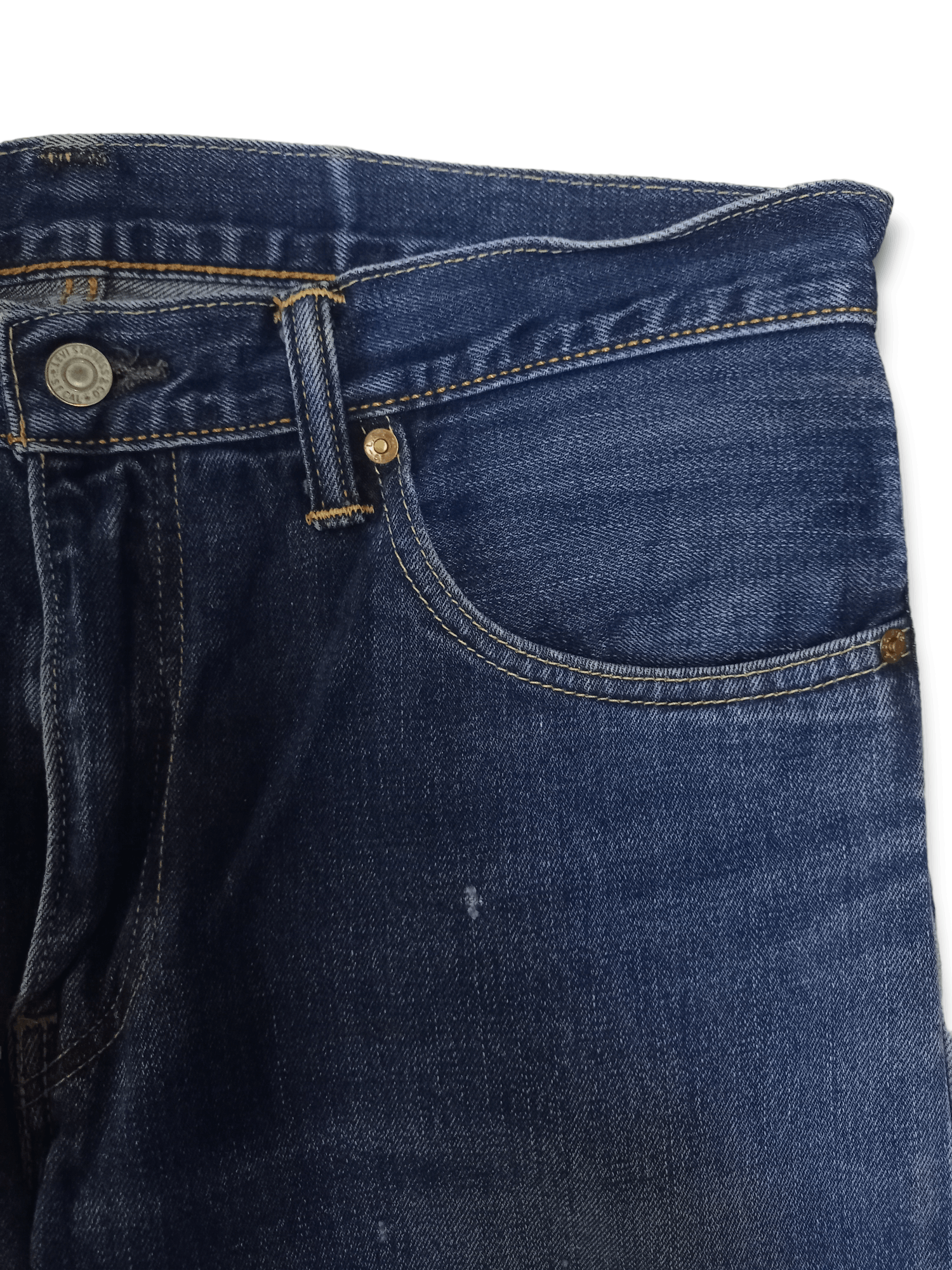 Levi's × Levi's Vintage Clothing Vintage Levis 502 Painted Mud Wash Baggy Jeans Size US 35 - 5 Thumbnail