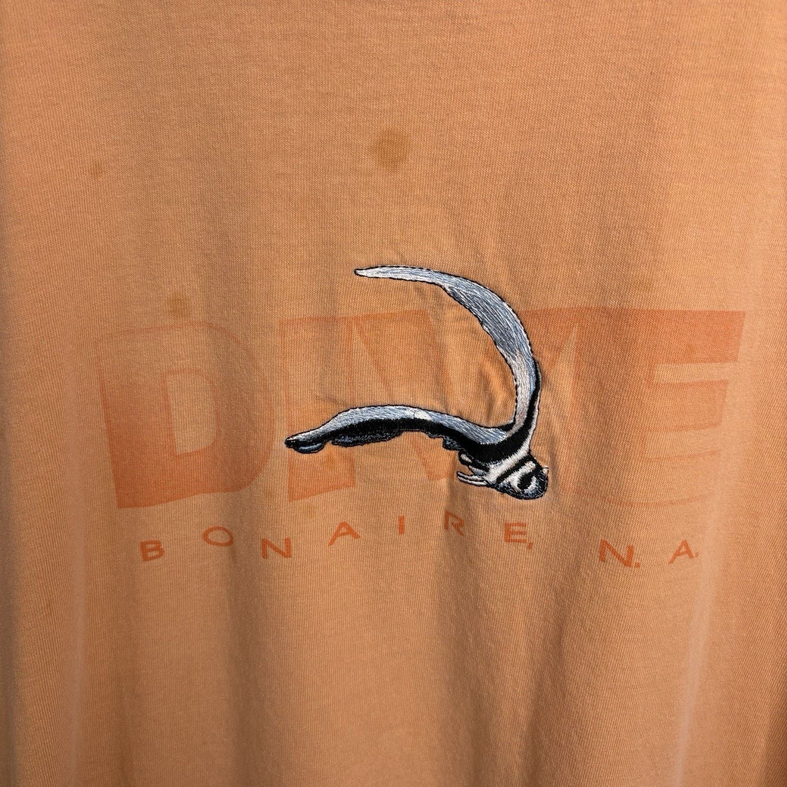 Authentic Pigment Vintage Peach Bonaire NA Diving Tee Size Medium Size US M / EU 48-50 / 2 - 2 Thumbnail
