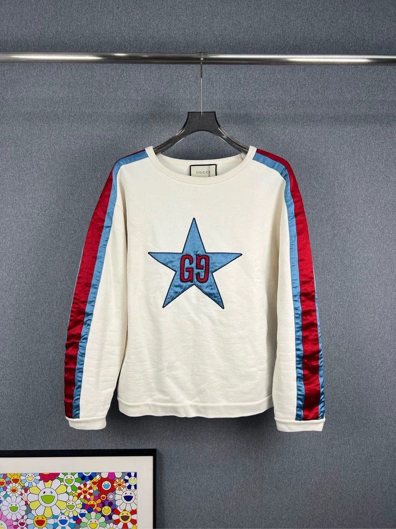 Gucci Gucci Double G Star Sweatshirt 2503-Nextarrow Size US L / EU 52-54 / 3 - 1 Thumbnail