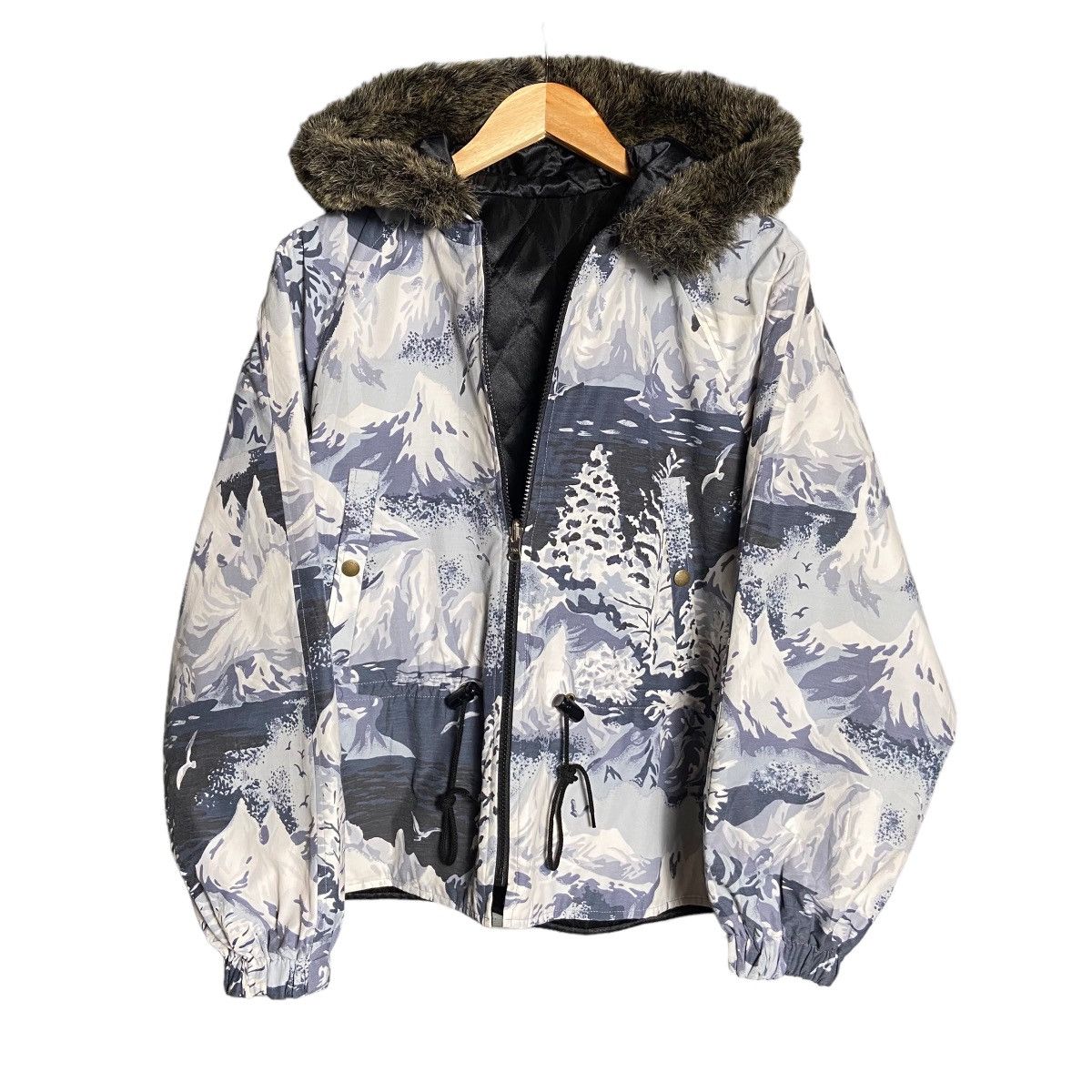 Kenzo Kenzo Jeans Reversible Fur Hoodie Mountain Jacket Size US L / EU 52-54 / 3 - 1 Thumbnail