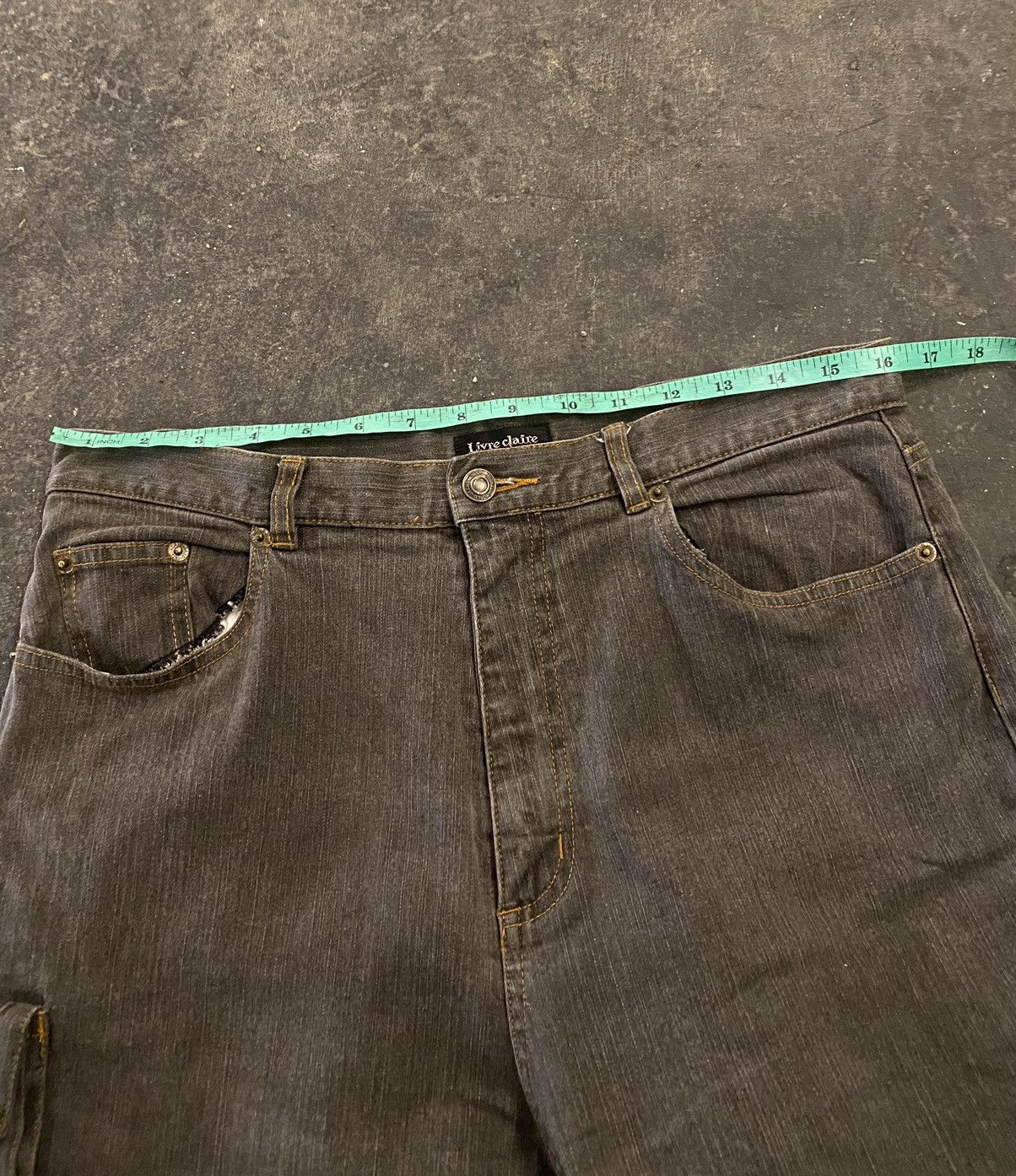 Hysteric Glamour × If Six Was Nine × Le Grande Bleu (L.G.B.) Y2k Livre Claire ifsixwasnine goa style jeans Size US 33 - 7 Thumbnail