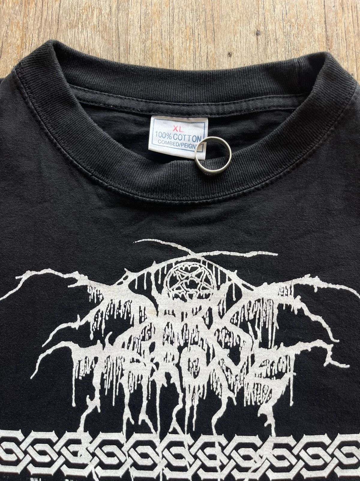 Band Tees × Vintage Vintage DARKTHRONE TAAKEFERD 90’s black metal Tshirt Size US XL / EU 56 / 4 - 5 Thumbnail