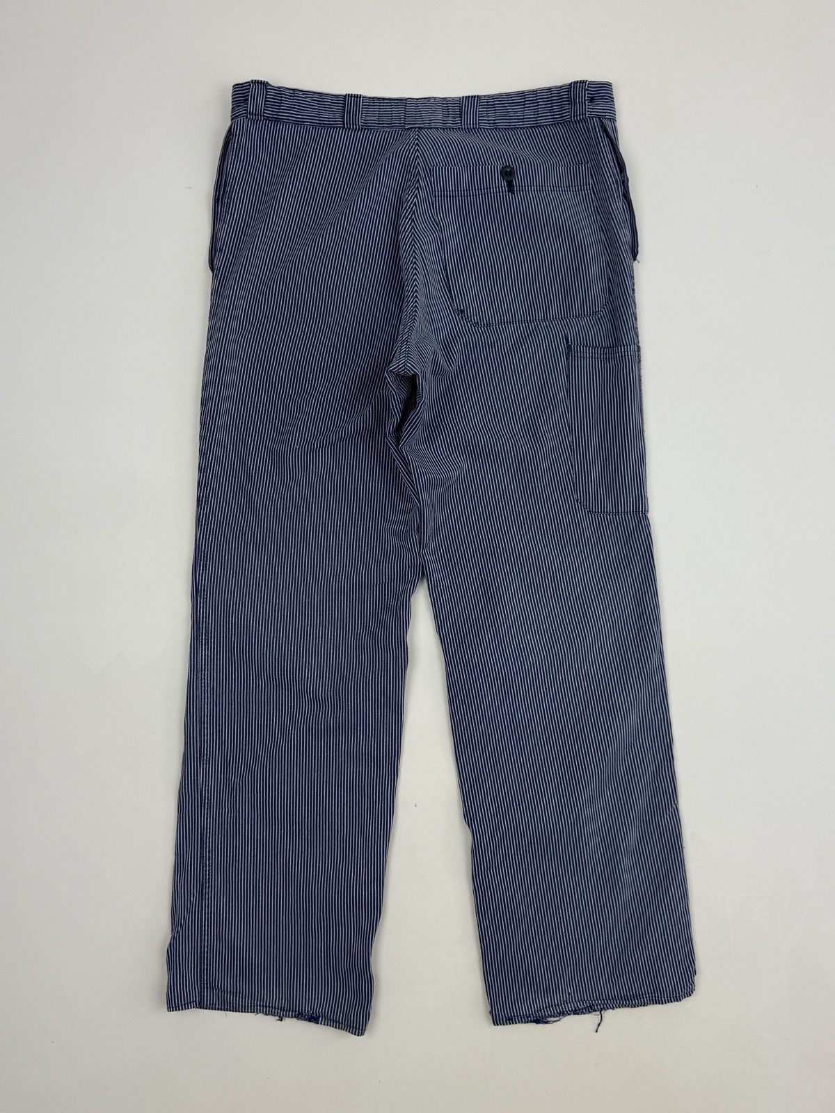 Vintage 1970’s Vintage Distressed Euro Hickory Stripe Work Pants Size US 34 / EU 50 - 7 Thumbnail