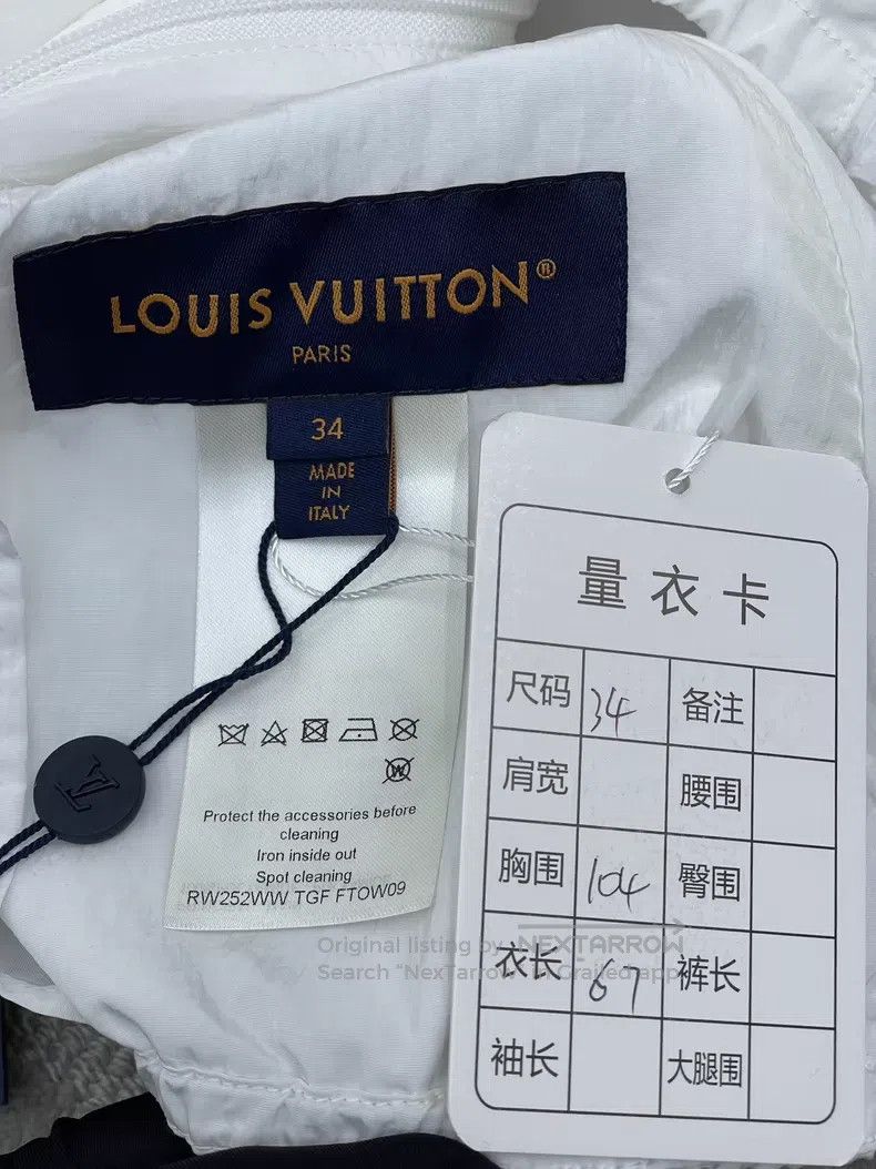 Louis Vuitton Louis Vuitton 26 New White Dark Rib Hooded jacket Size XXS / US 00 / IT 34 - 7 Thumbnail