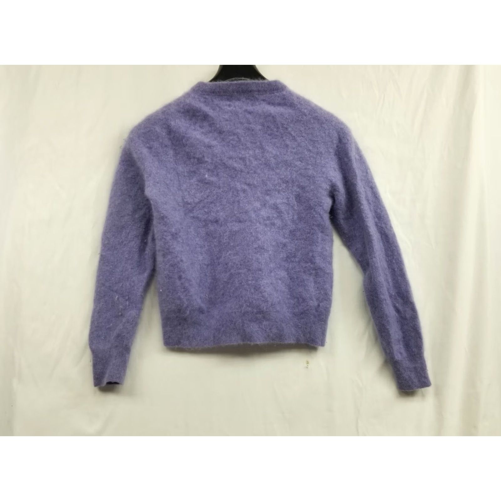 Vintage Alan Flusser Purple 100% Cashmere Sweater Women Size S/M Pullover V-Neck Long Sleeve Per Measurements Pic Size S / US 4 / IT 40 - 2 Thumbnail