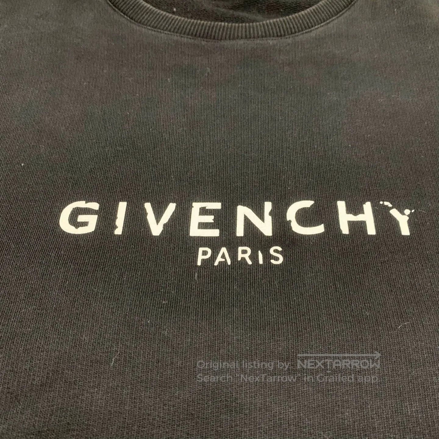 Givenchy givenchy black faded logo sweatshirt. Size US L / EU 52-54 / 3 - 8 Thumbnail